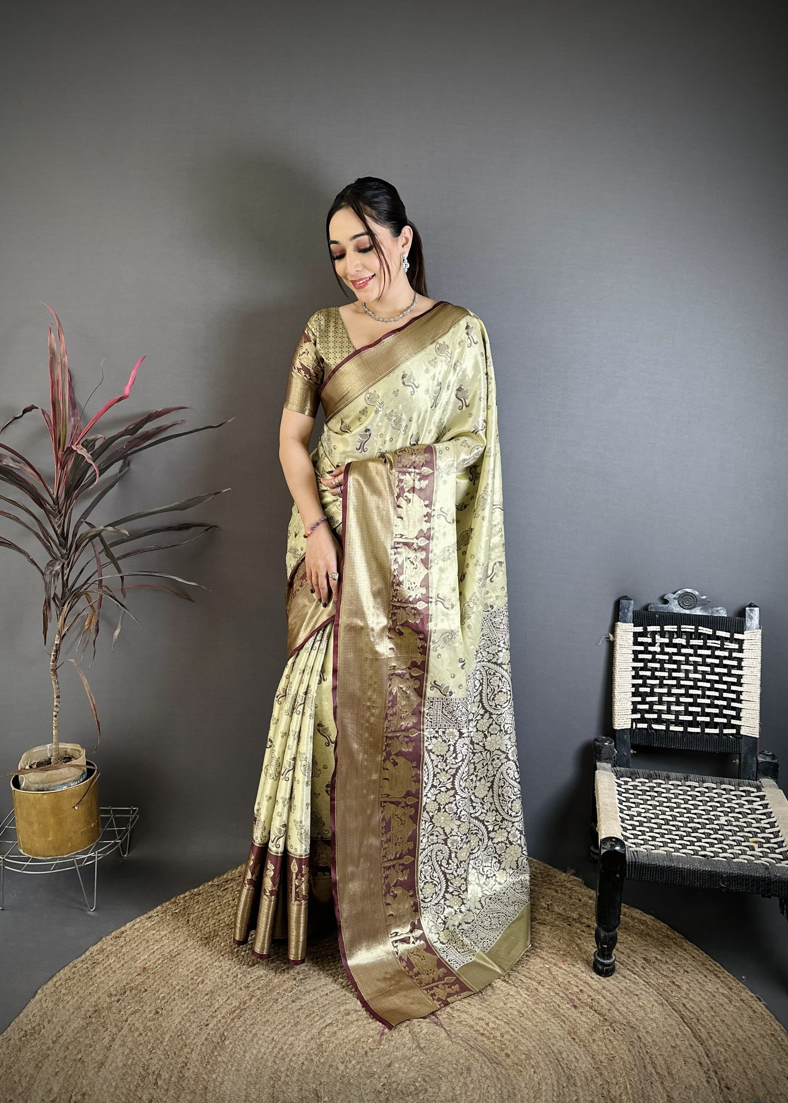 Wedding Wear Peacock Kanjivaram Silk Saree