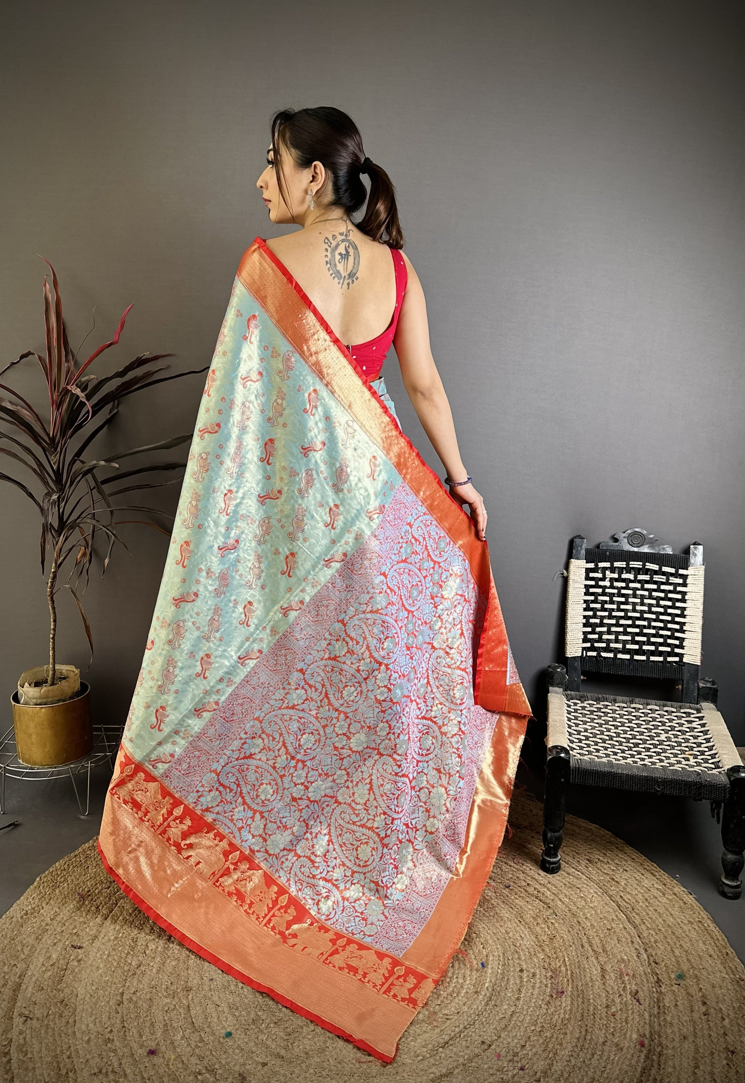 Wedding Wear Peacock Kanjivaram Silk Saree