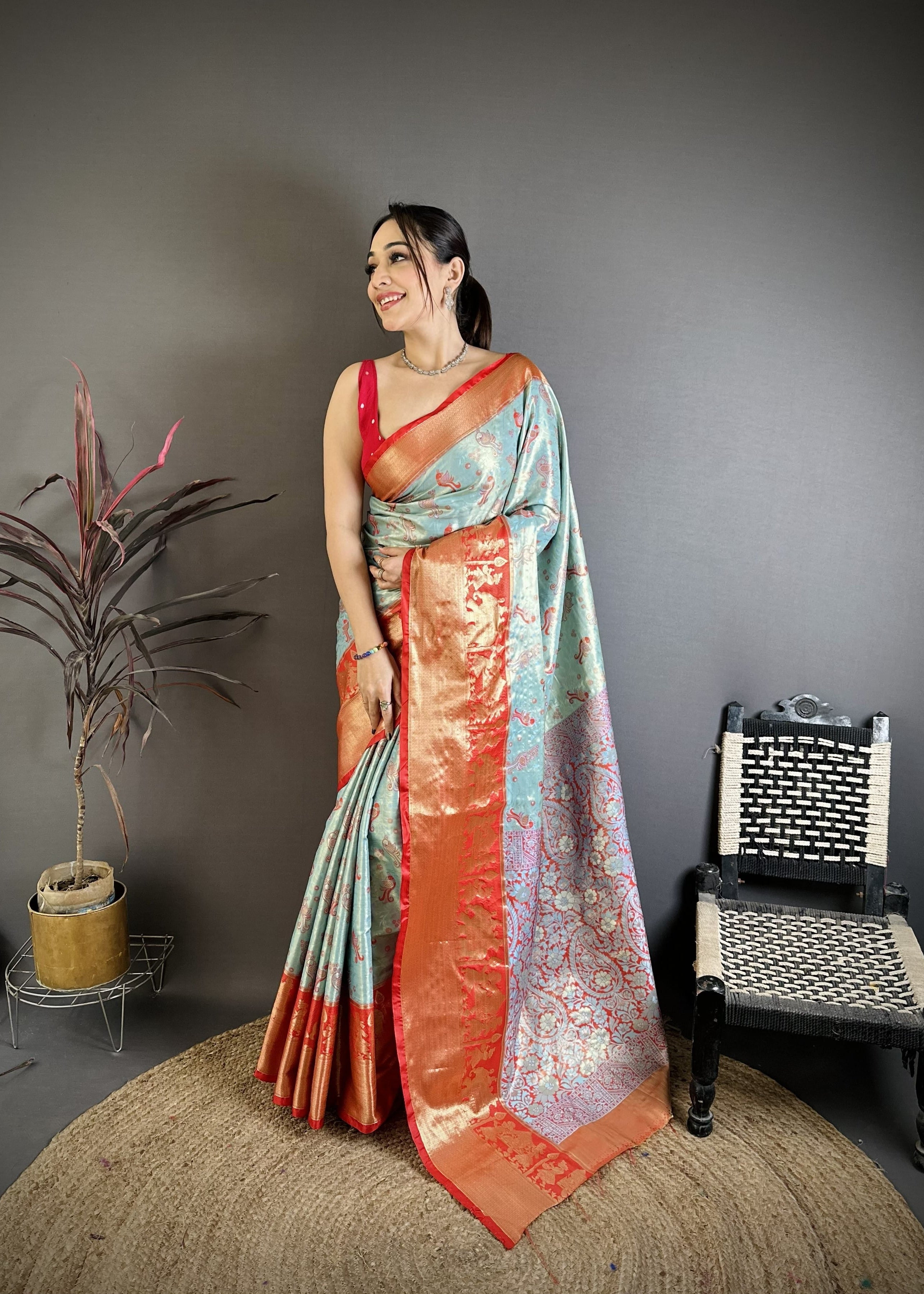 Wedding Wear Peacock Kanjivaram Silk Saree