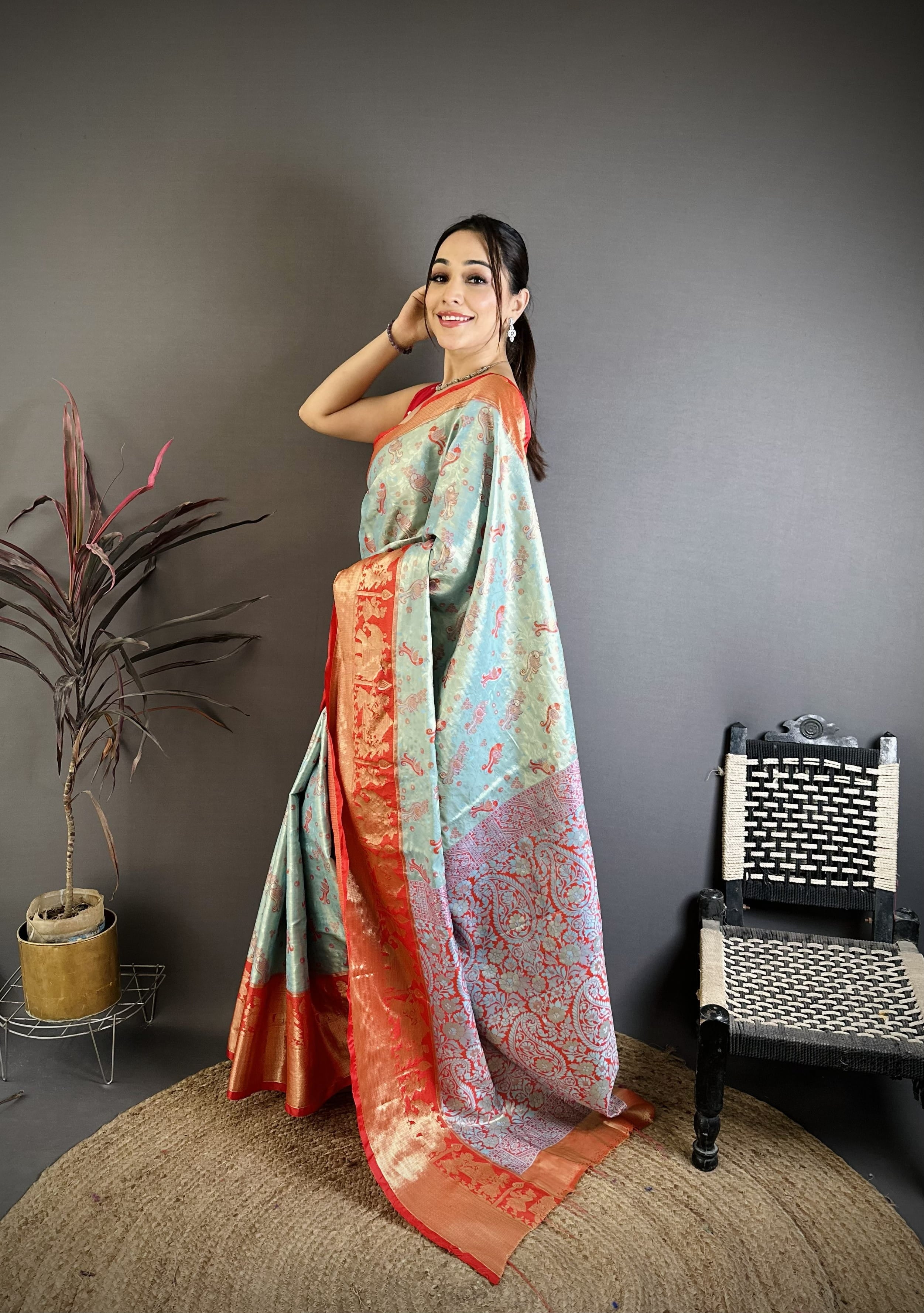 Wedding Wear Peacock Kanjivaram Silk Saree