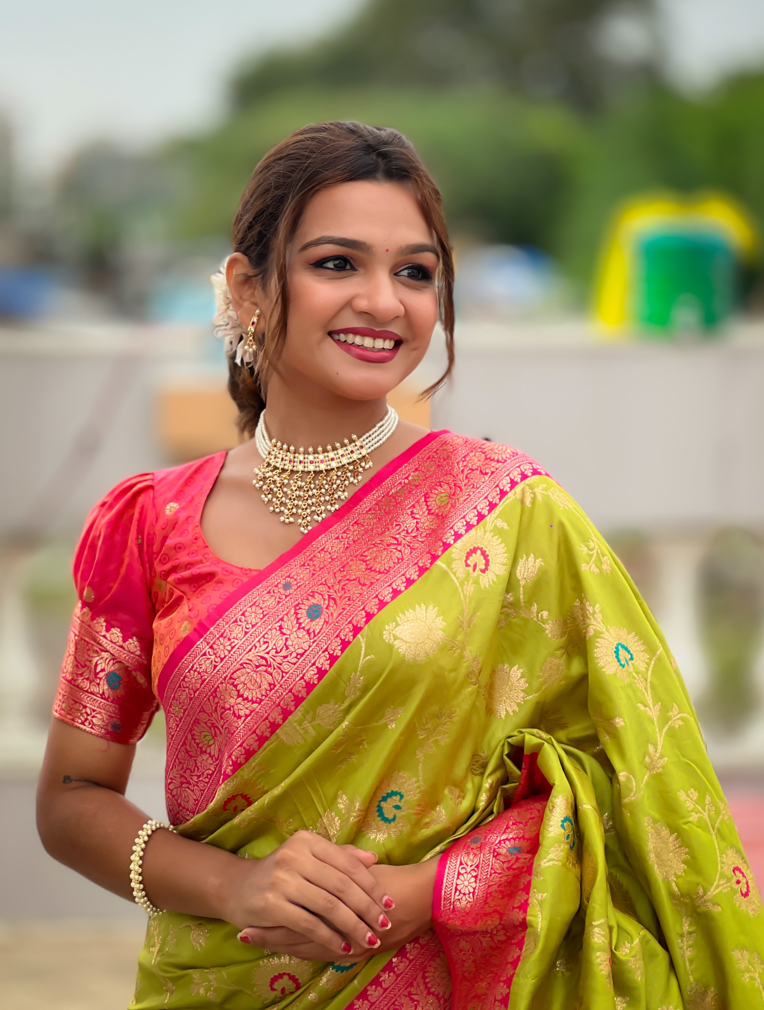 Wedding Wear Soft Banarasi Silk Saree