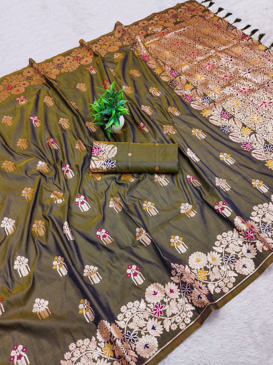 Wedding Wear Soft Banarasi Silk Saree