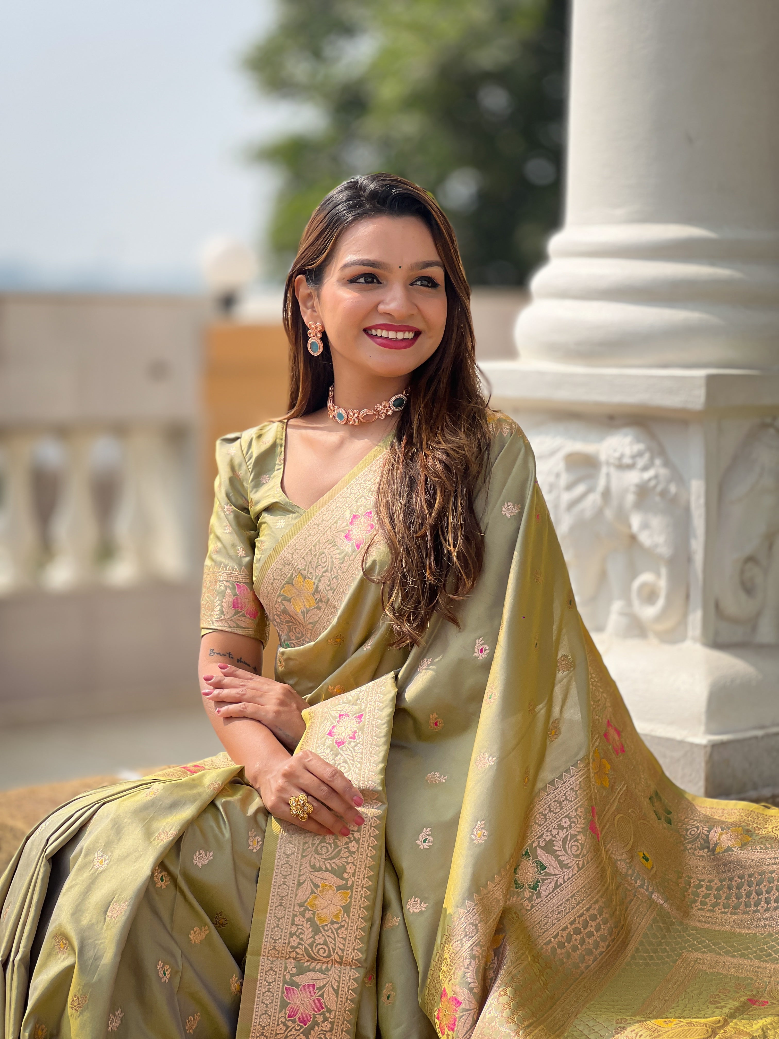 Wedding Wear Soft Banarasi Silk Saree