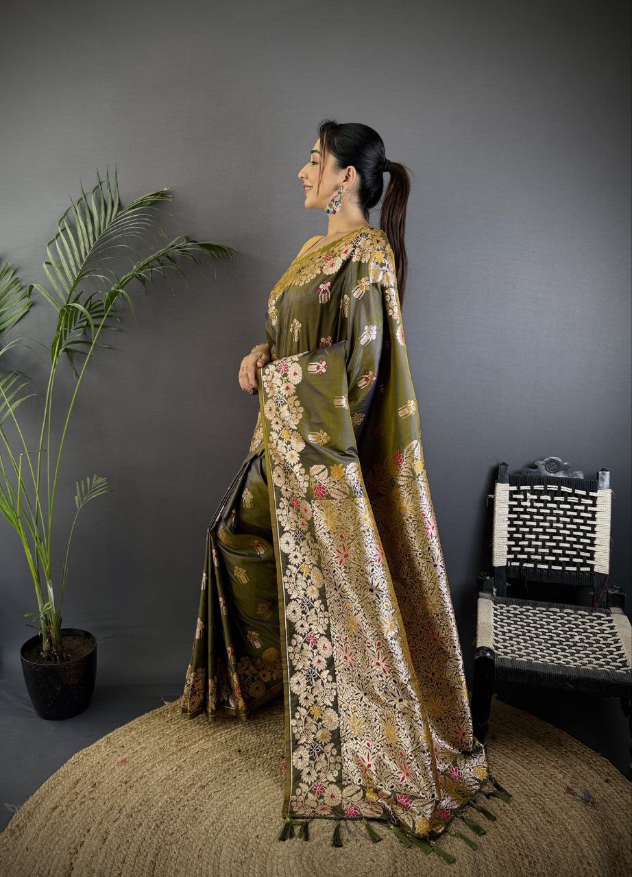 Wedding Wear Soft Banarasi Silk Saree