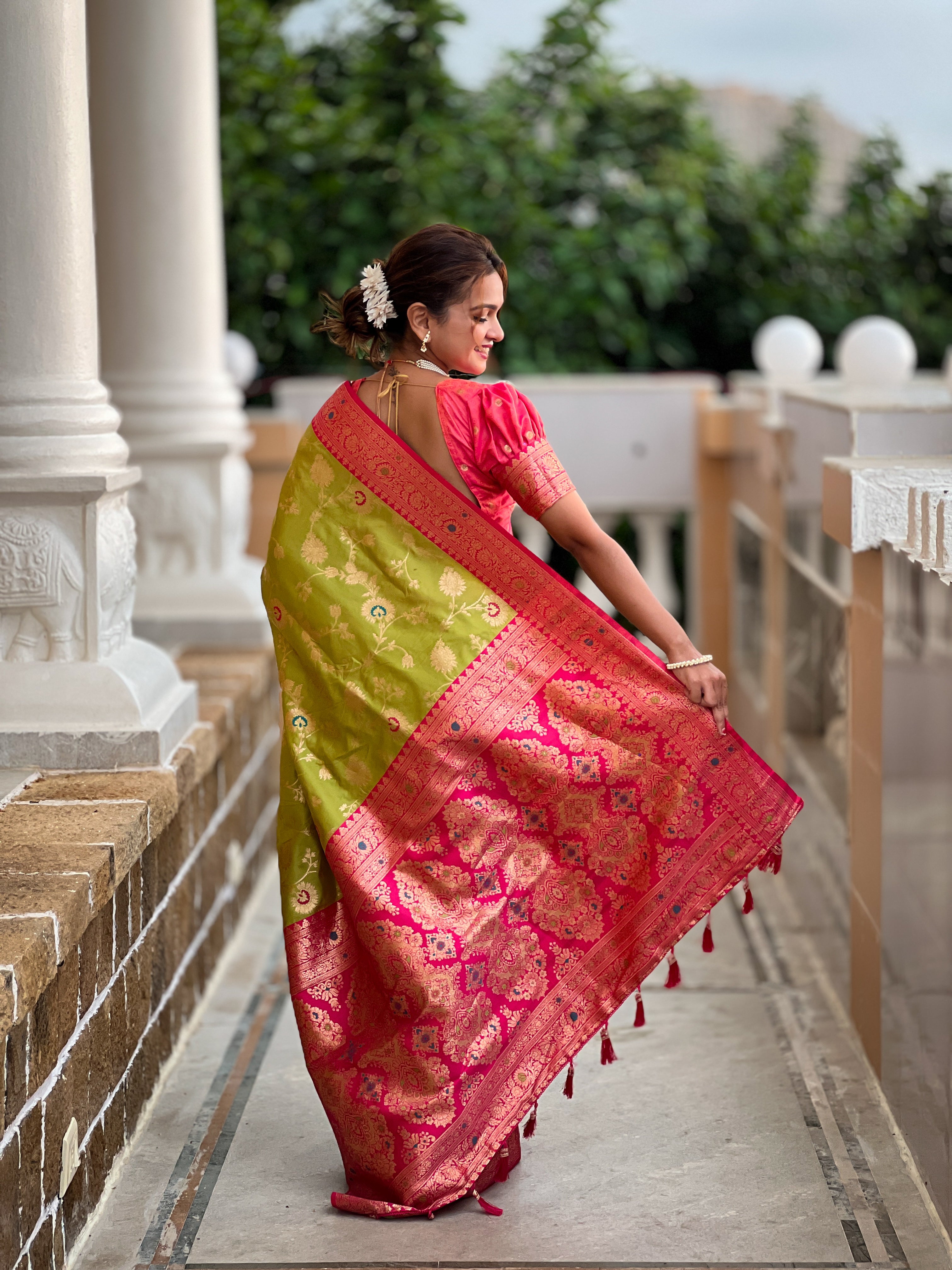 Wedding Wear Soft Banarasi Silk Saree