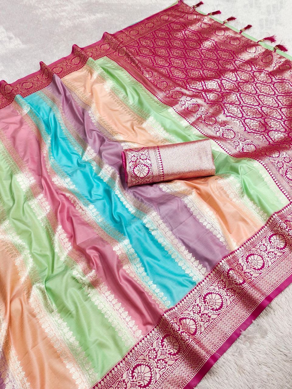 Wedding Wear Soft Banarasi Silk Saree