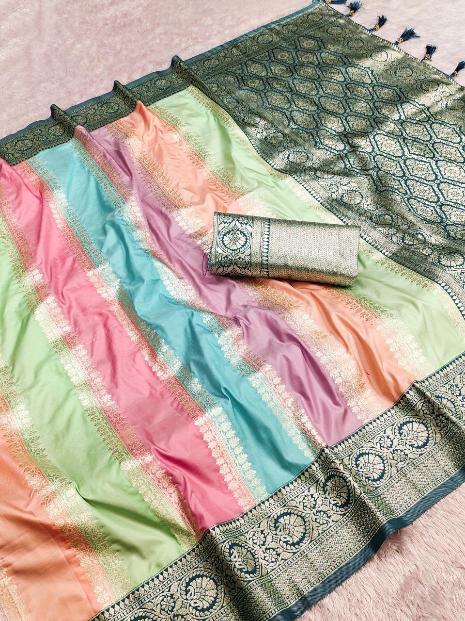 Wedding Wear Soft Banarasi Silk Saree