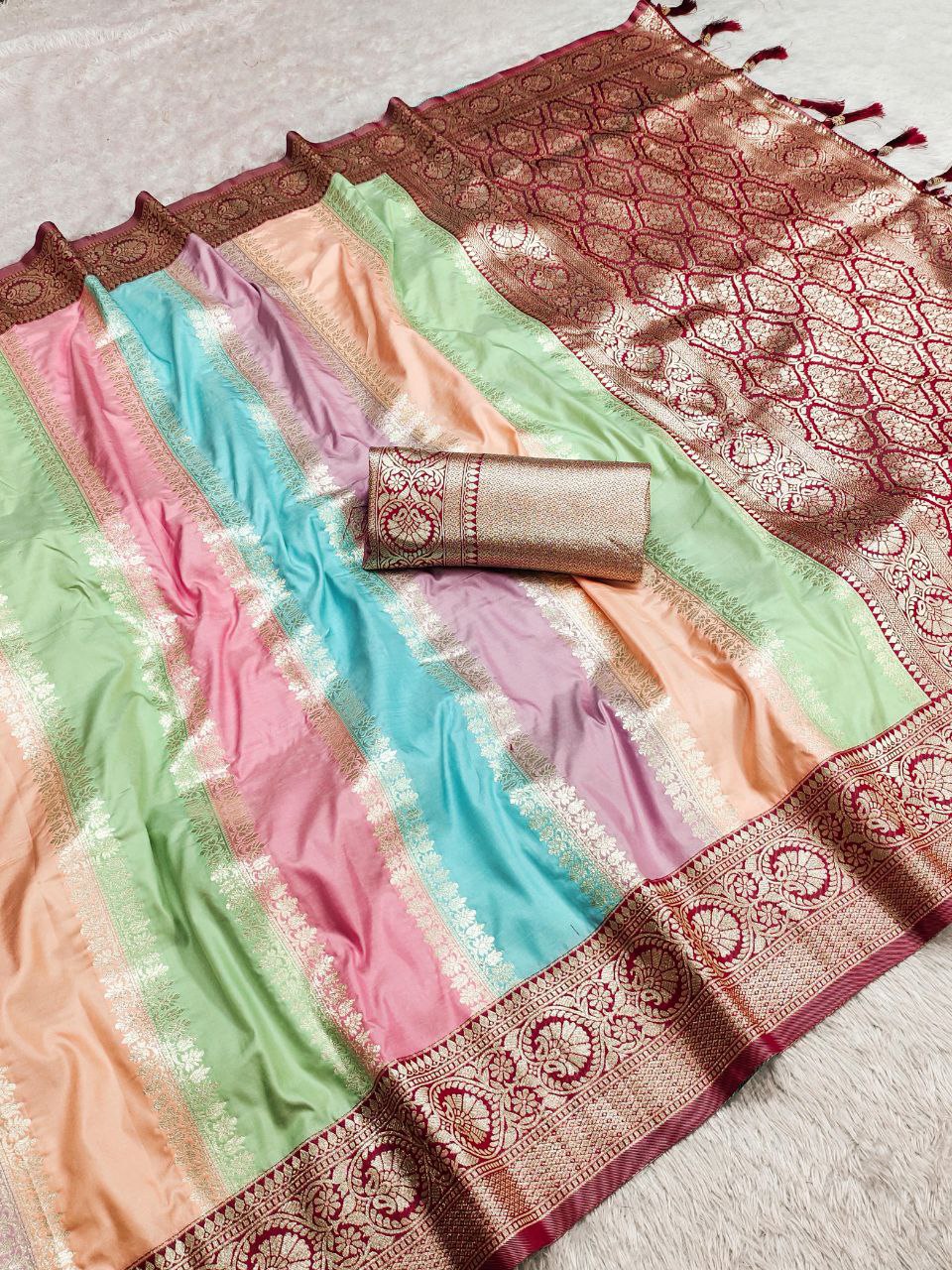 Wedding Wear Soft Banarasi Silk Saree