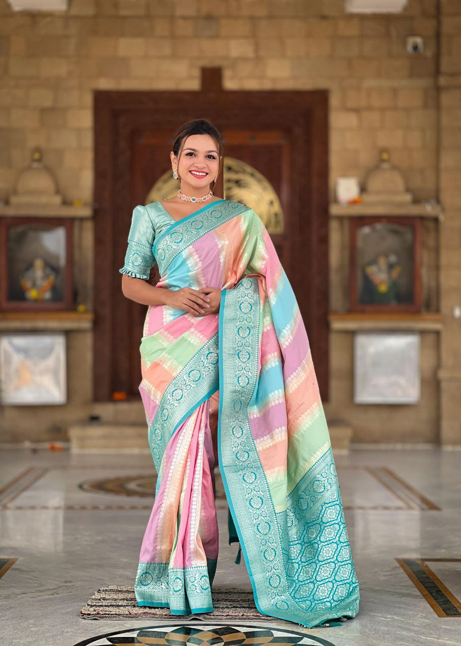 Wedding Wear Soft Banarasi Silk Saree