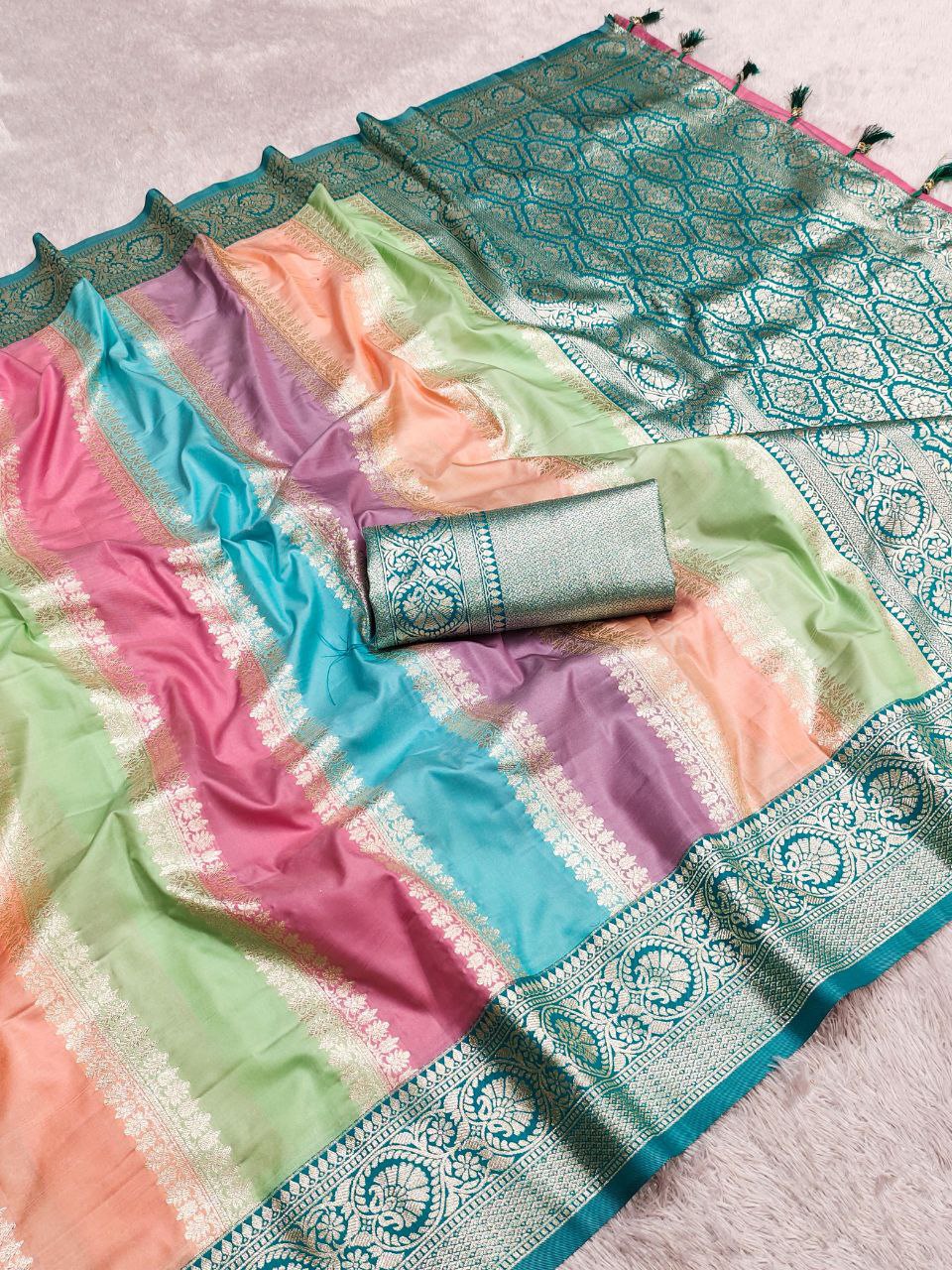 Wedding Wear Soft Banarasi Silk Saree