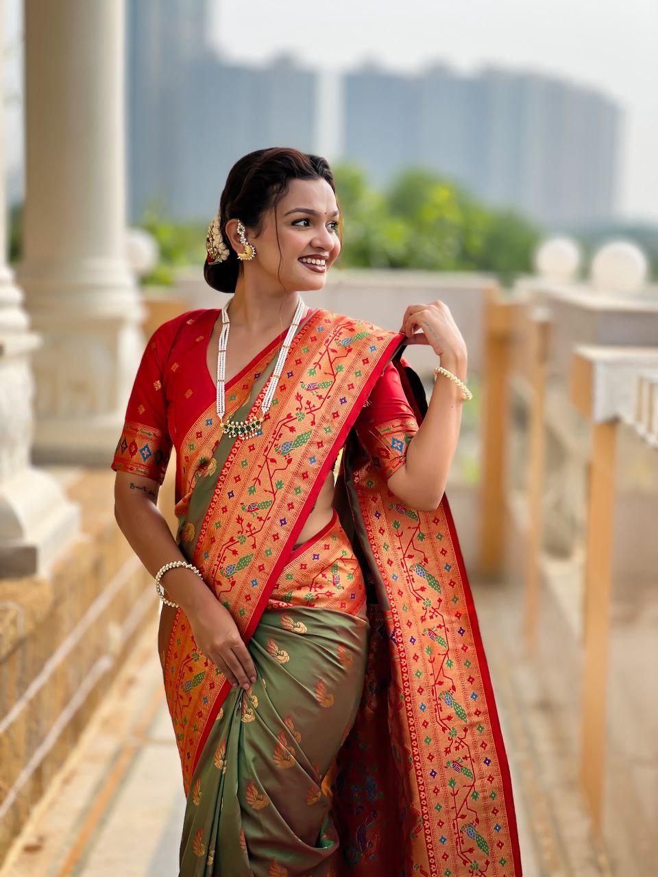 Wedding Wear Soft Paithani Silk Saree