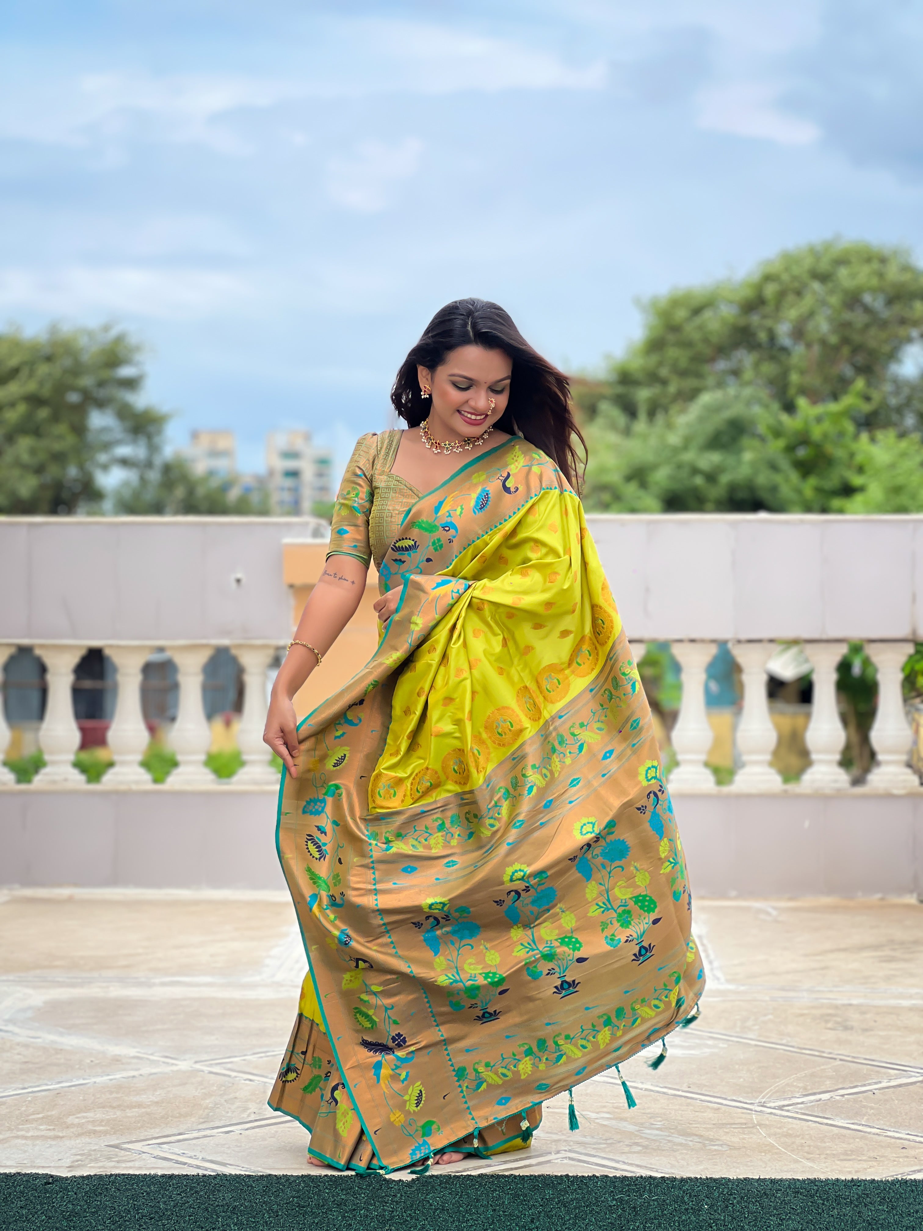 Wedding Wear Soft Paithani Silk Saree