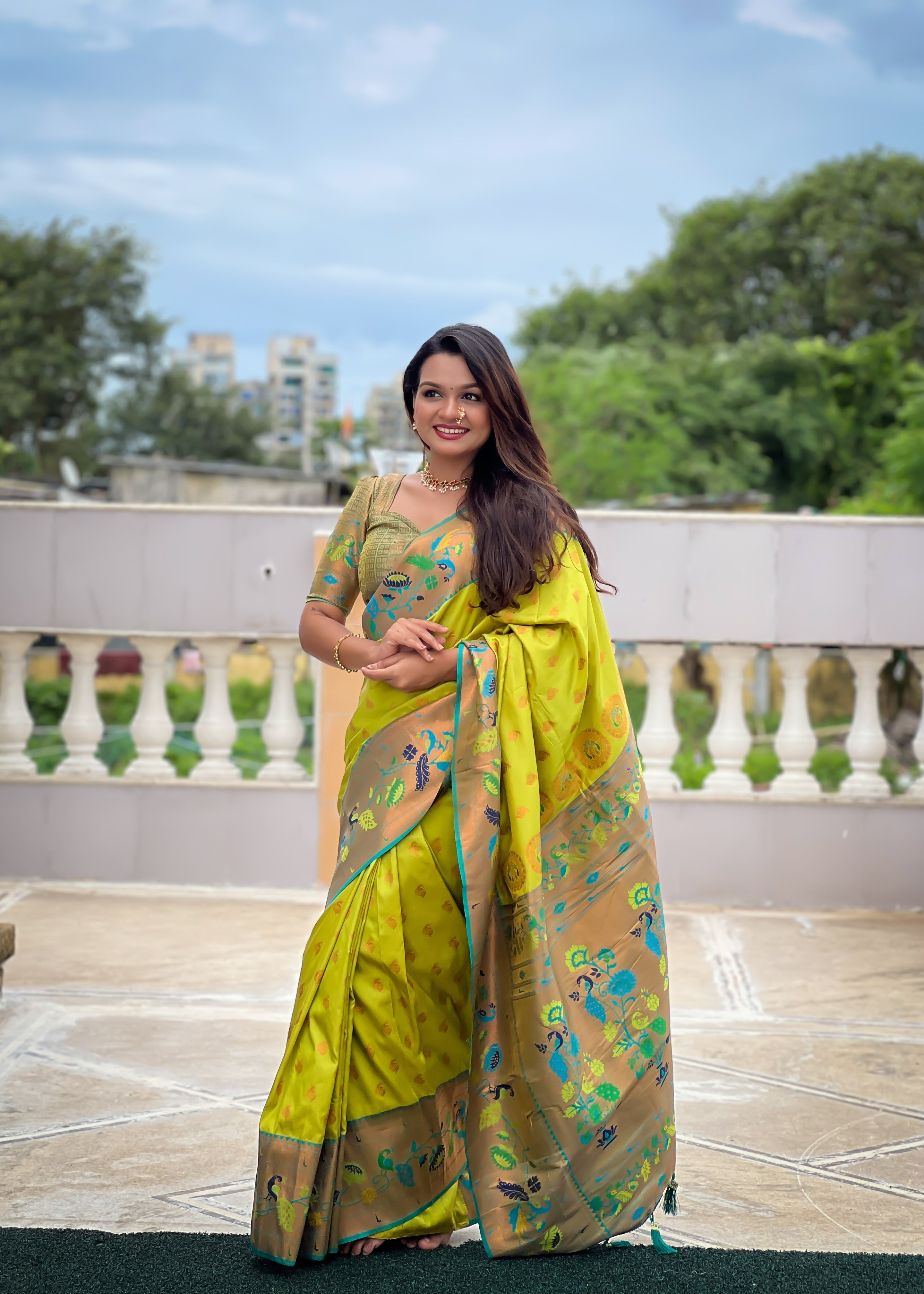 Wedding Wear Soft Paithani Silk Saree