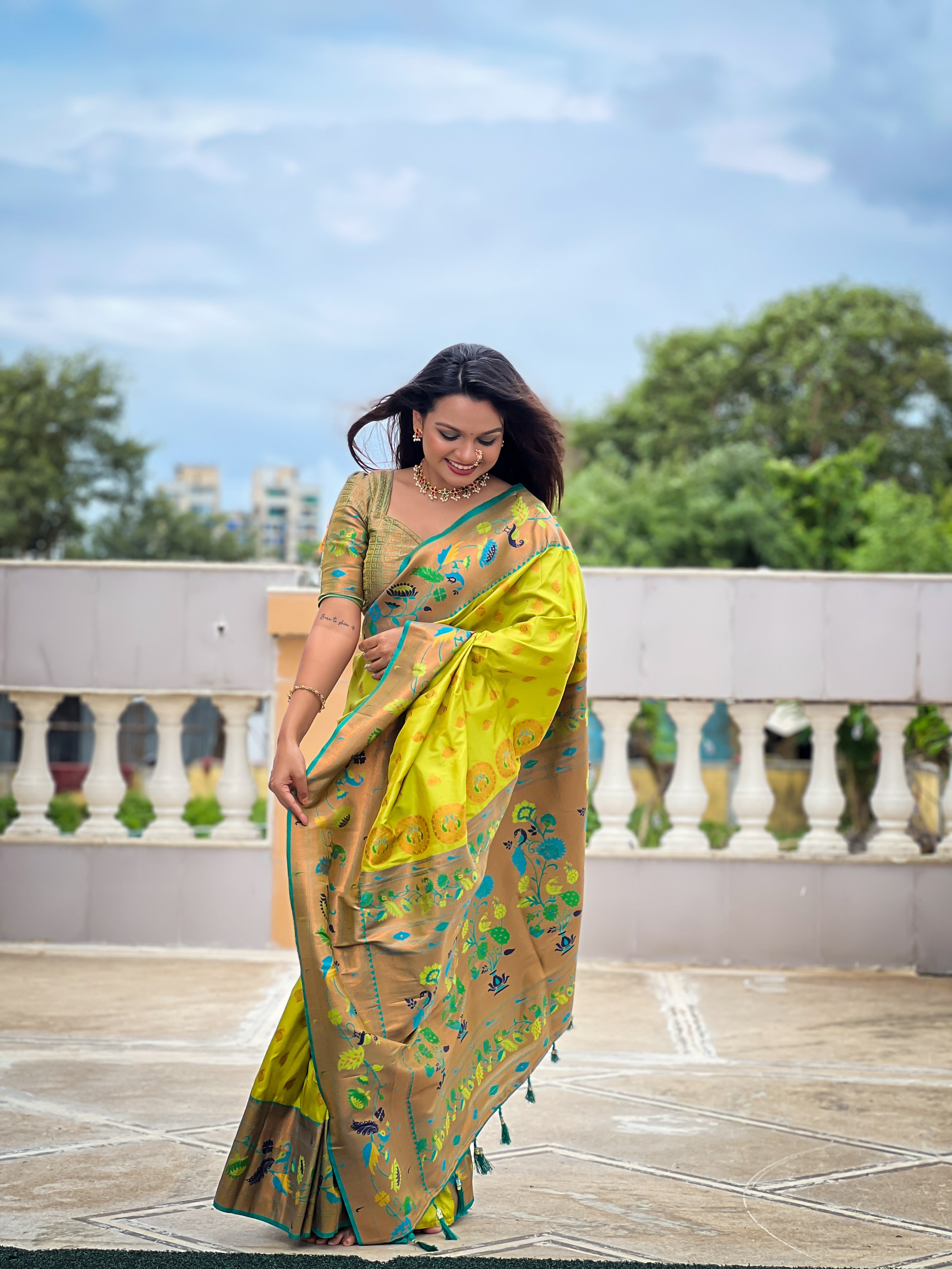 Wedding Wear Soft Paithani Silk Saree