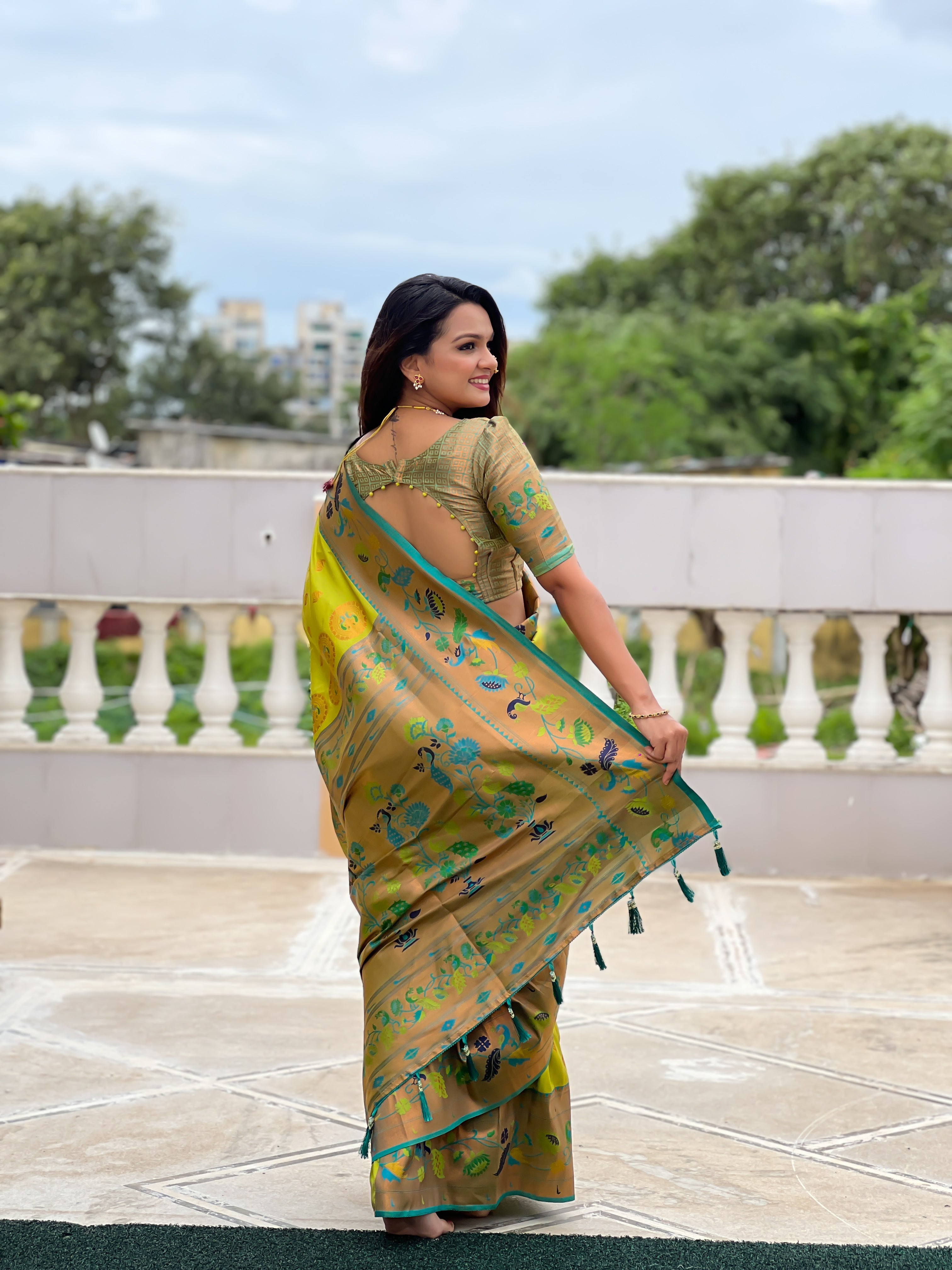 Wedding Wear Soft Paithani Silk Saree