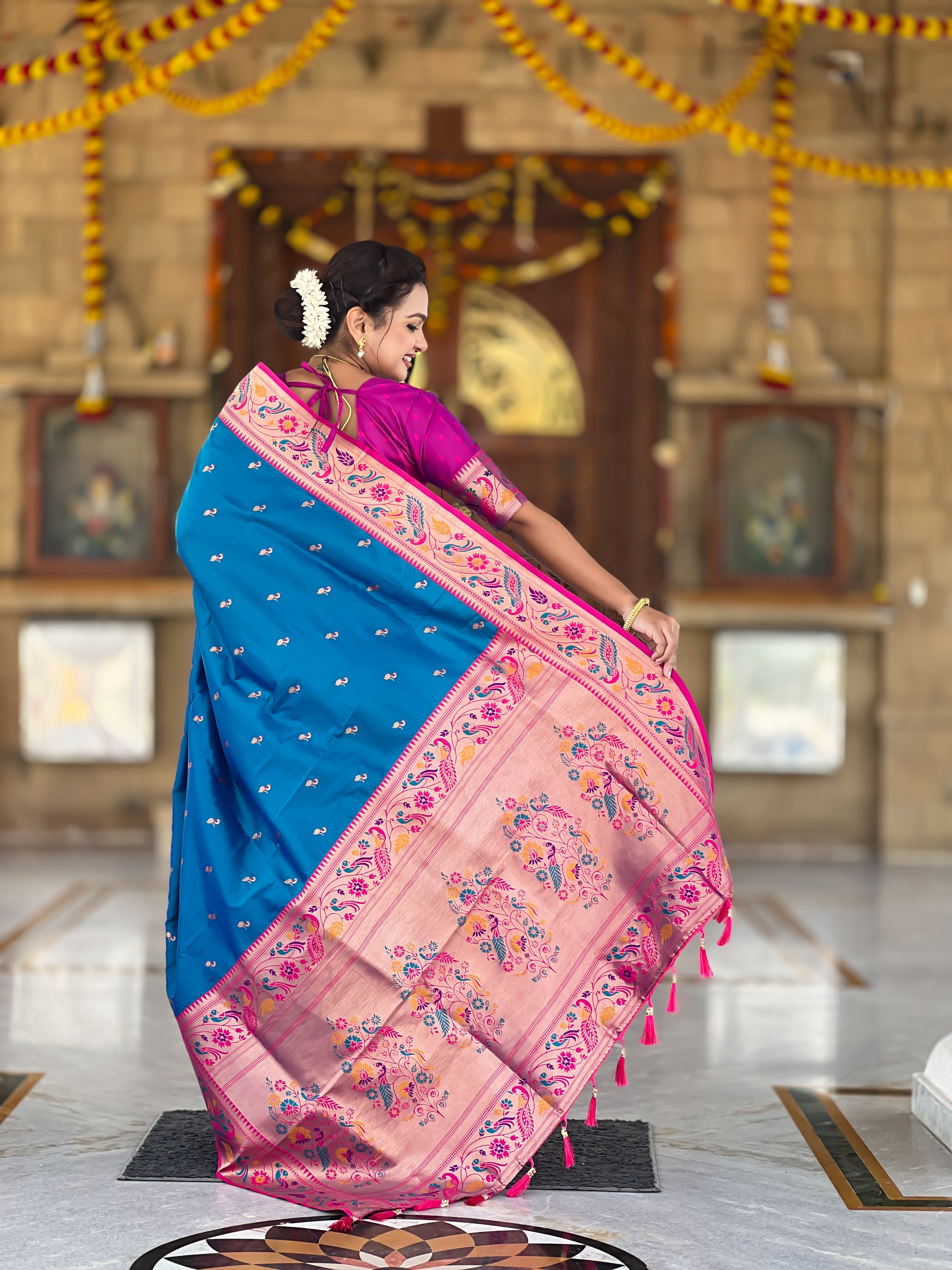 Wedding Wear Soft Paithani Silk Saree