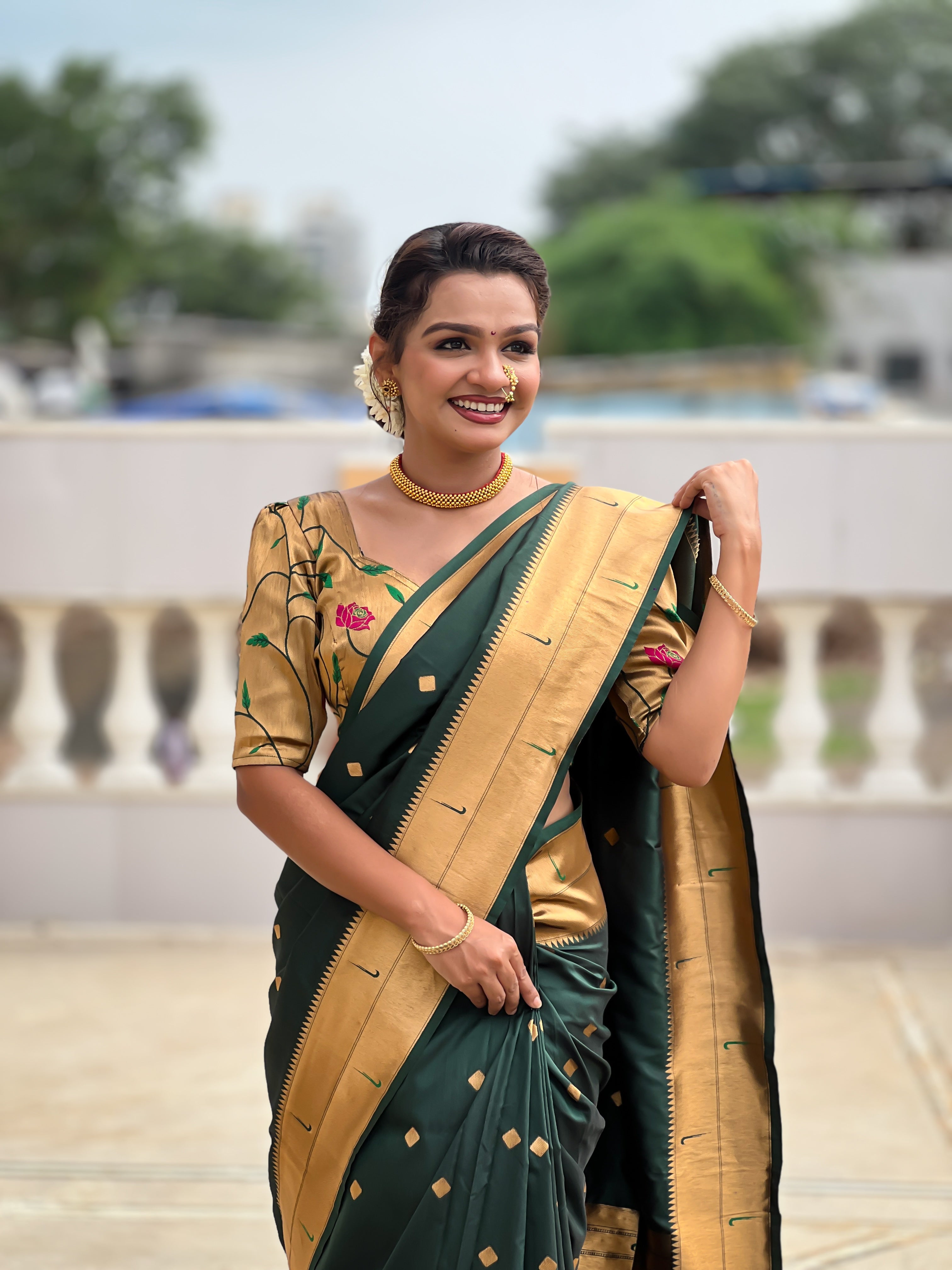 Wedding Wear Soft Paithani Silk Saree