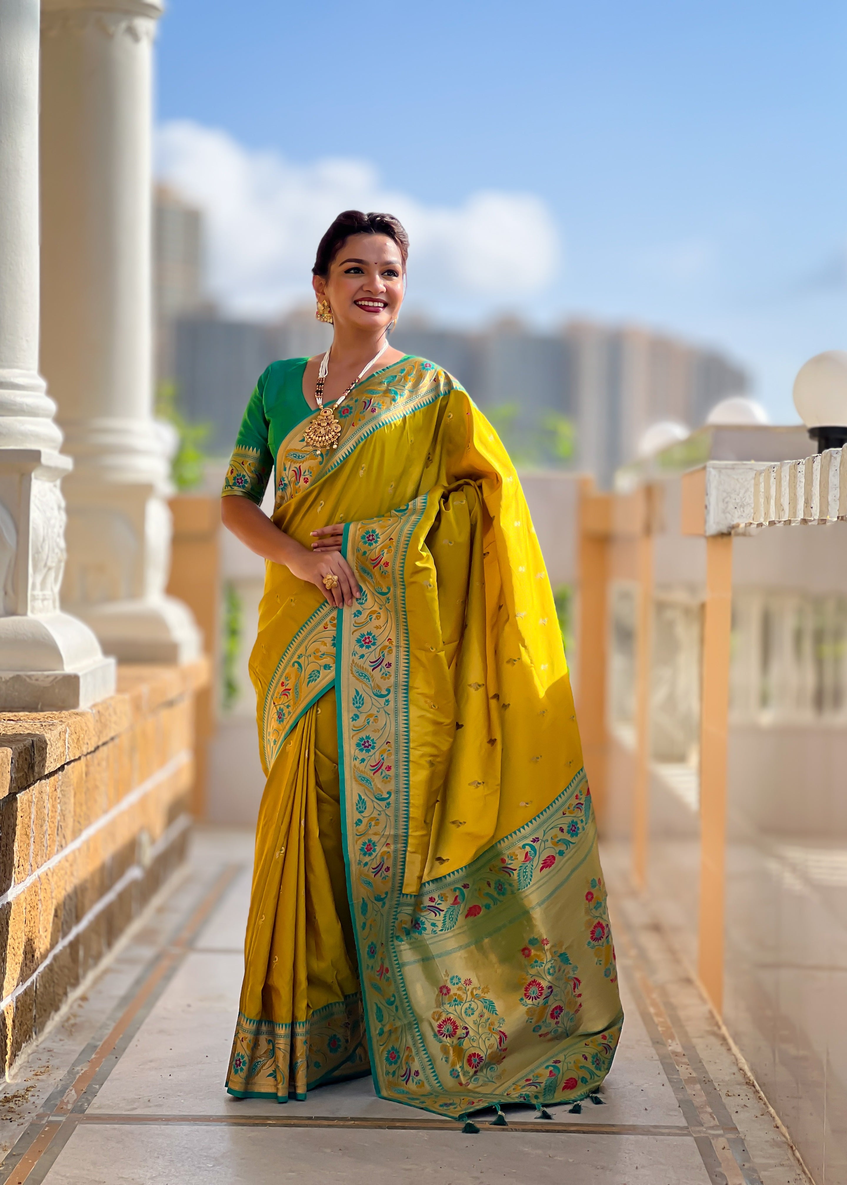 Wedding Wear Soft Paithani Silk Saree