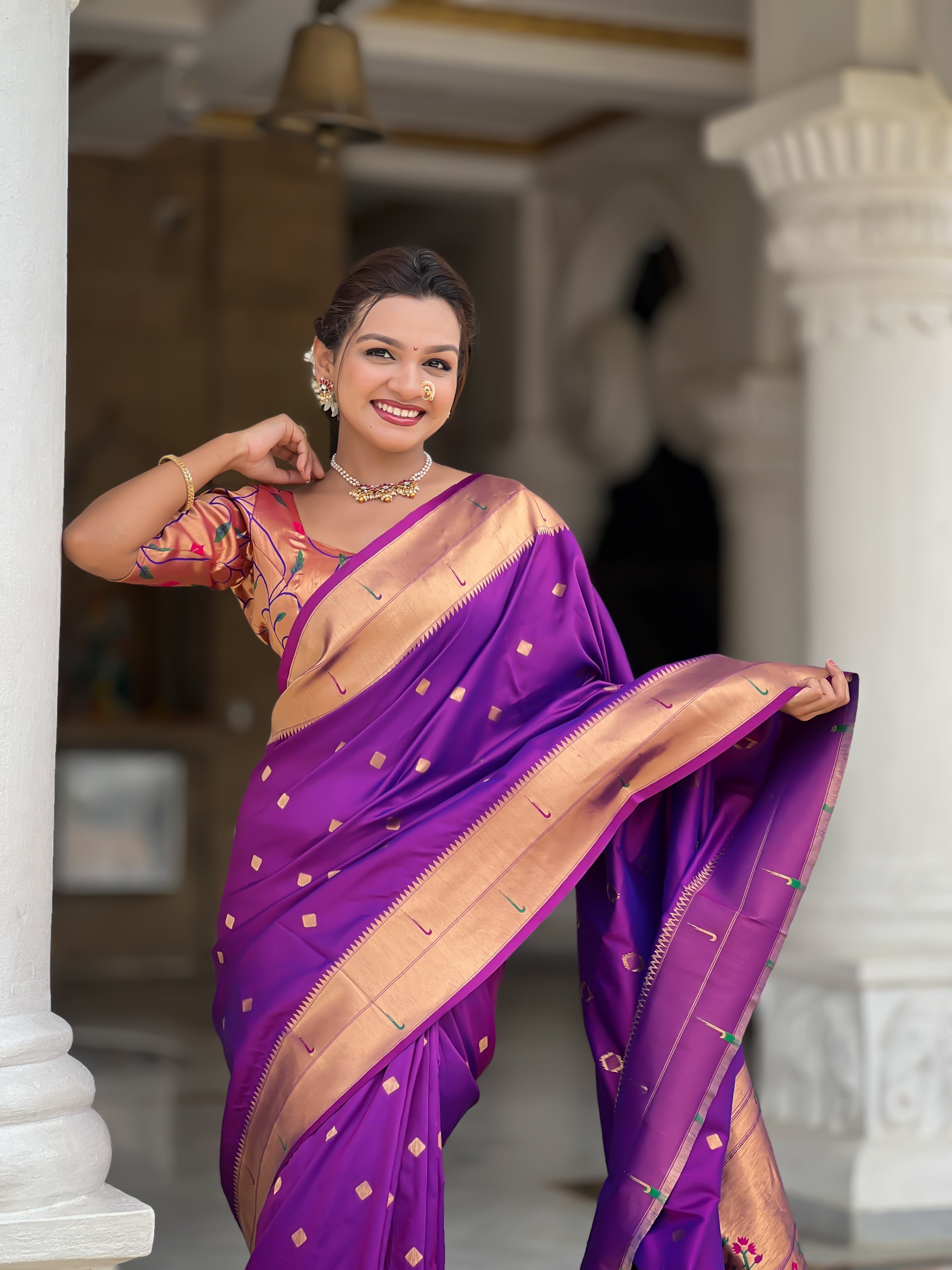 Wedding Wear Soft Paithani Silk Saree