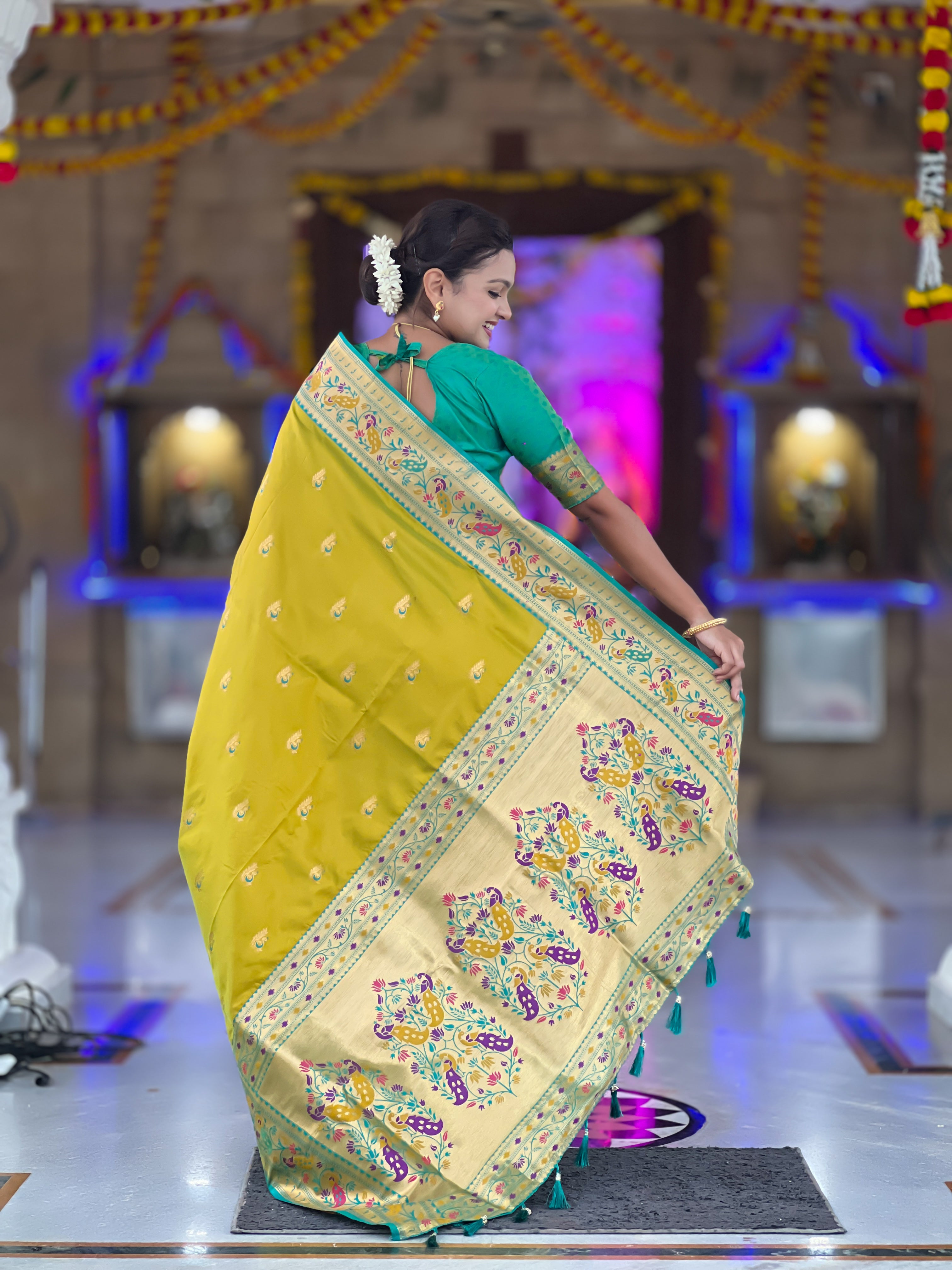 Wedding Wear Soft Paithani Silk Saree