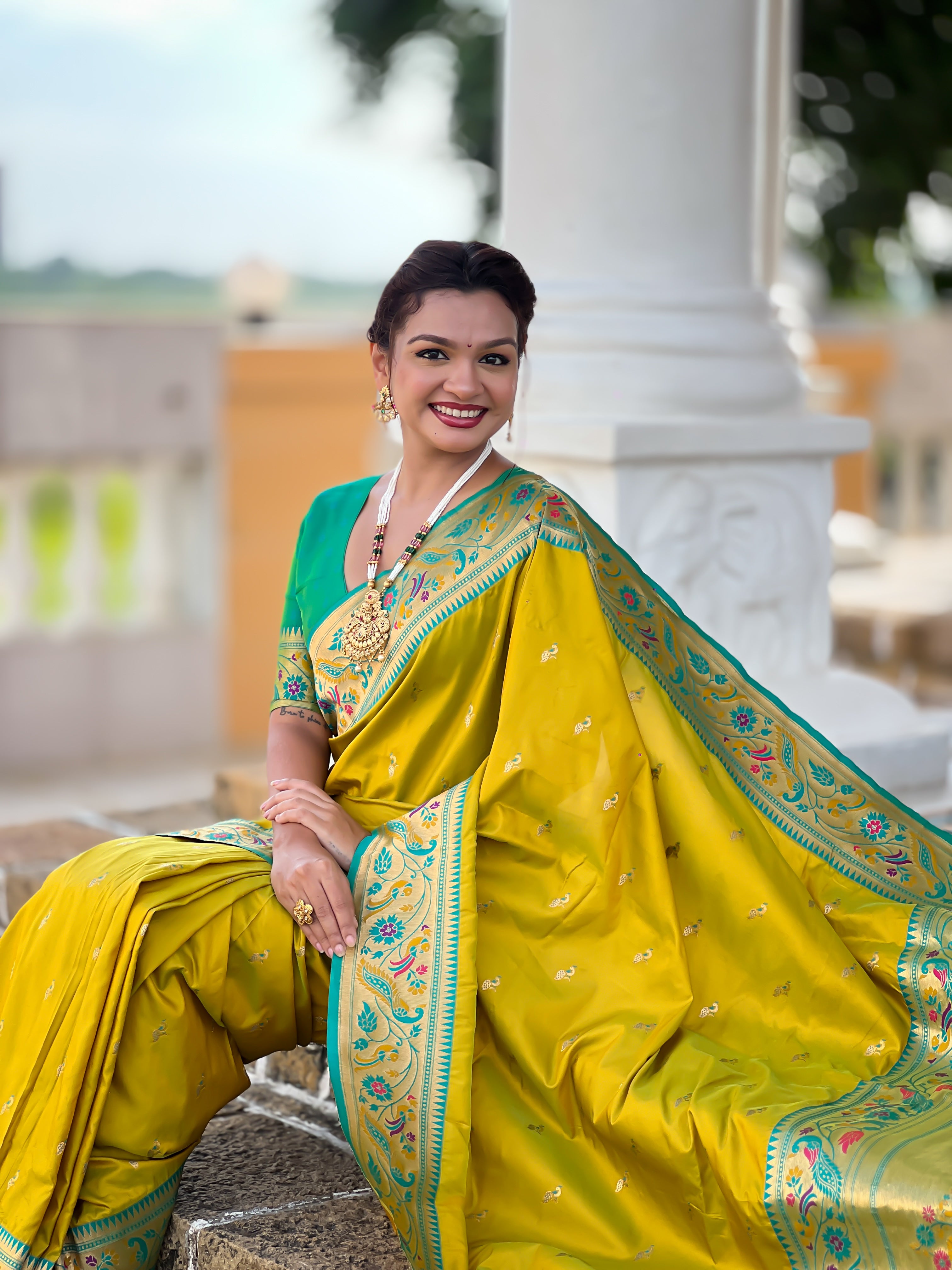 Wedding Wear Soft Paithani Silk Saree