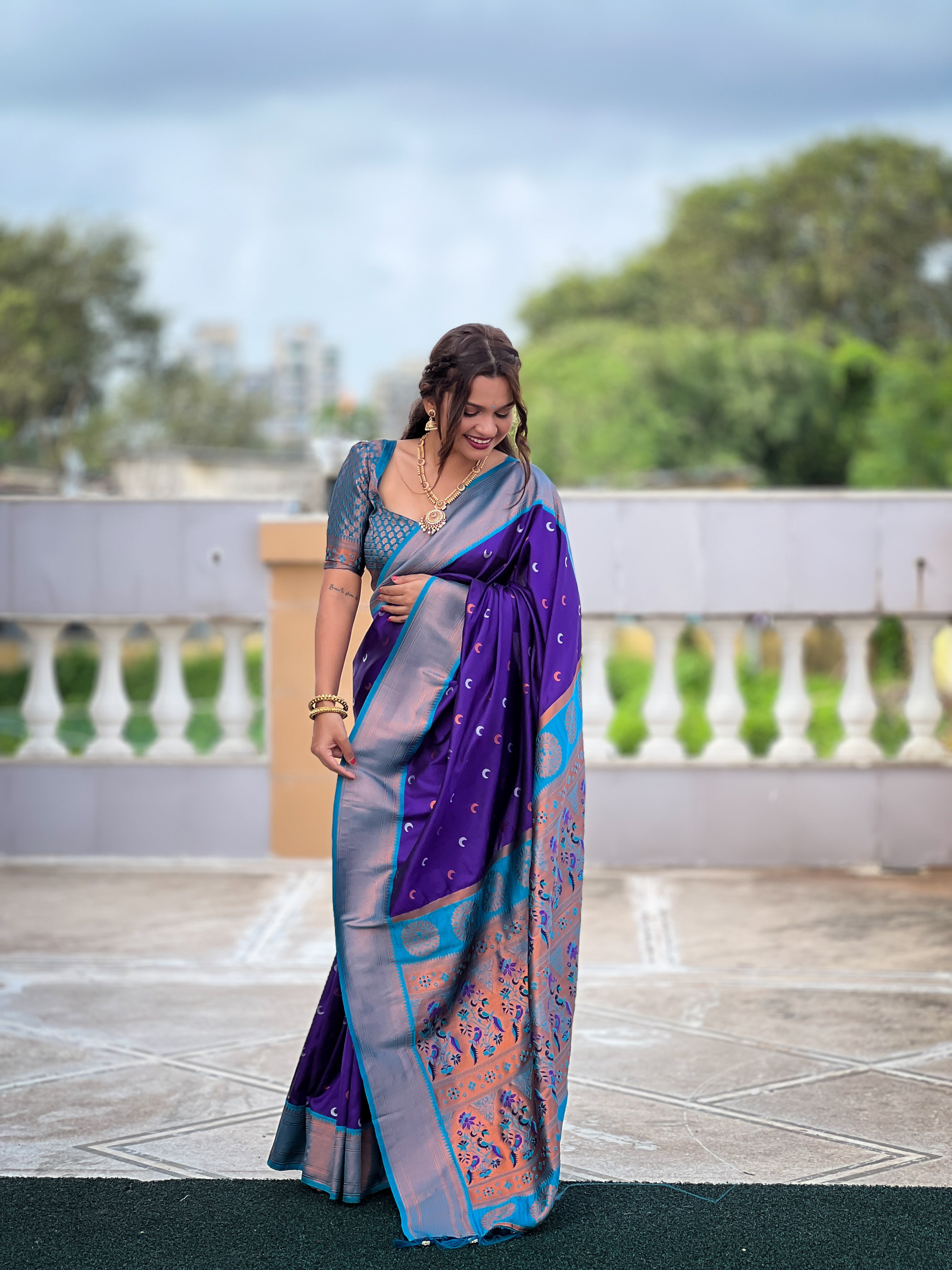 Wedding Wear Soft Paithani Silk Saree