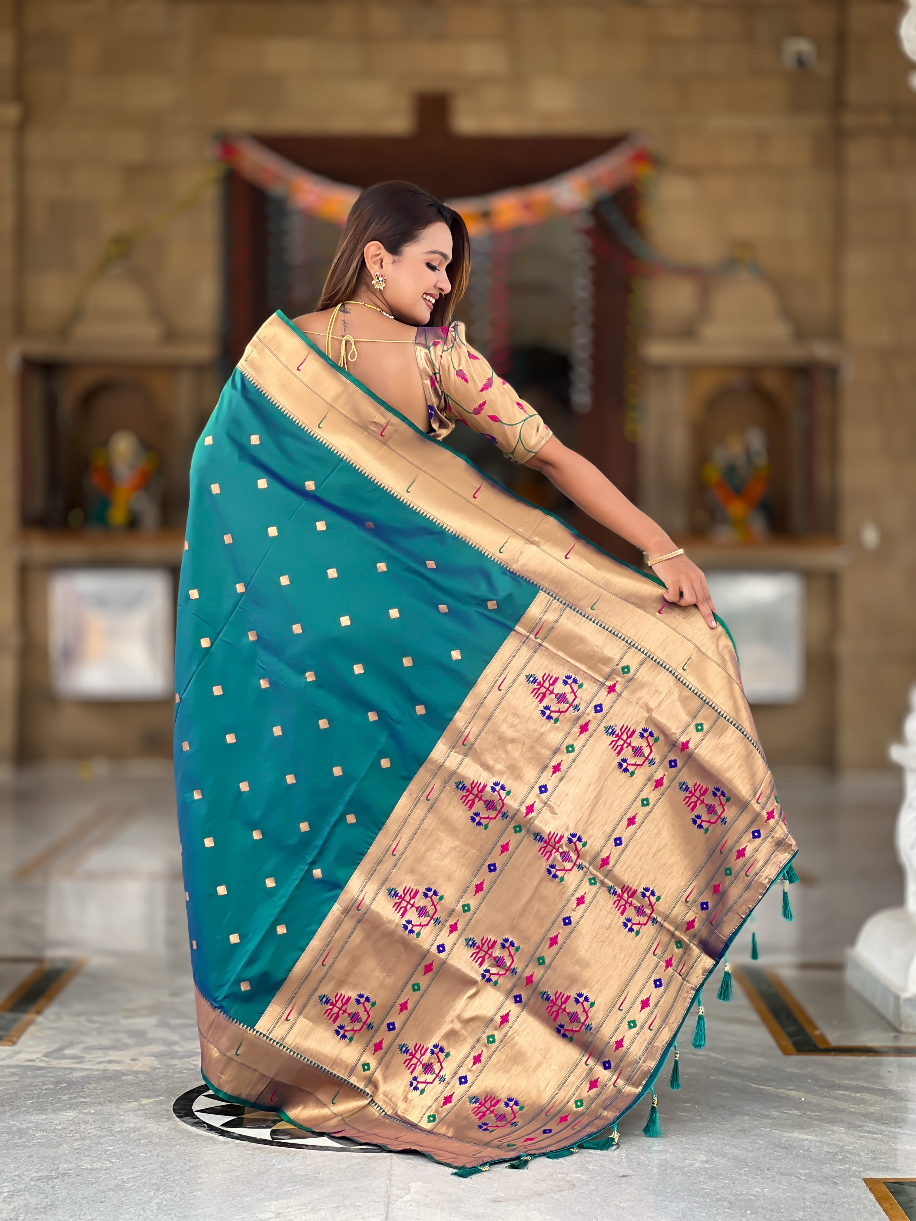 Wedding Wear Soft Paithani Silk Saree