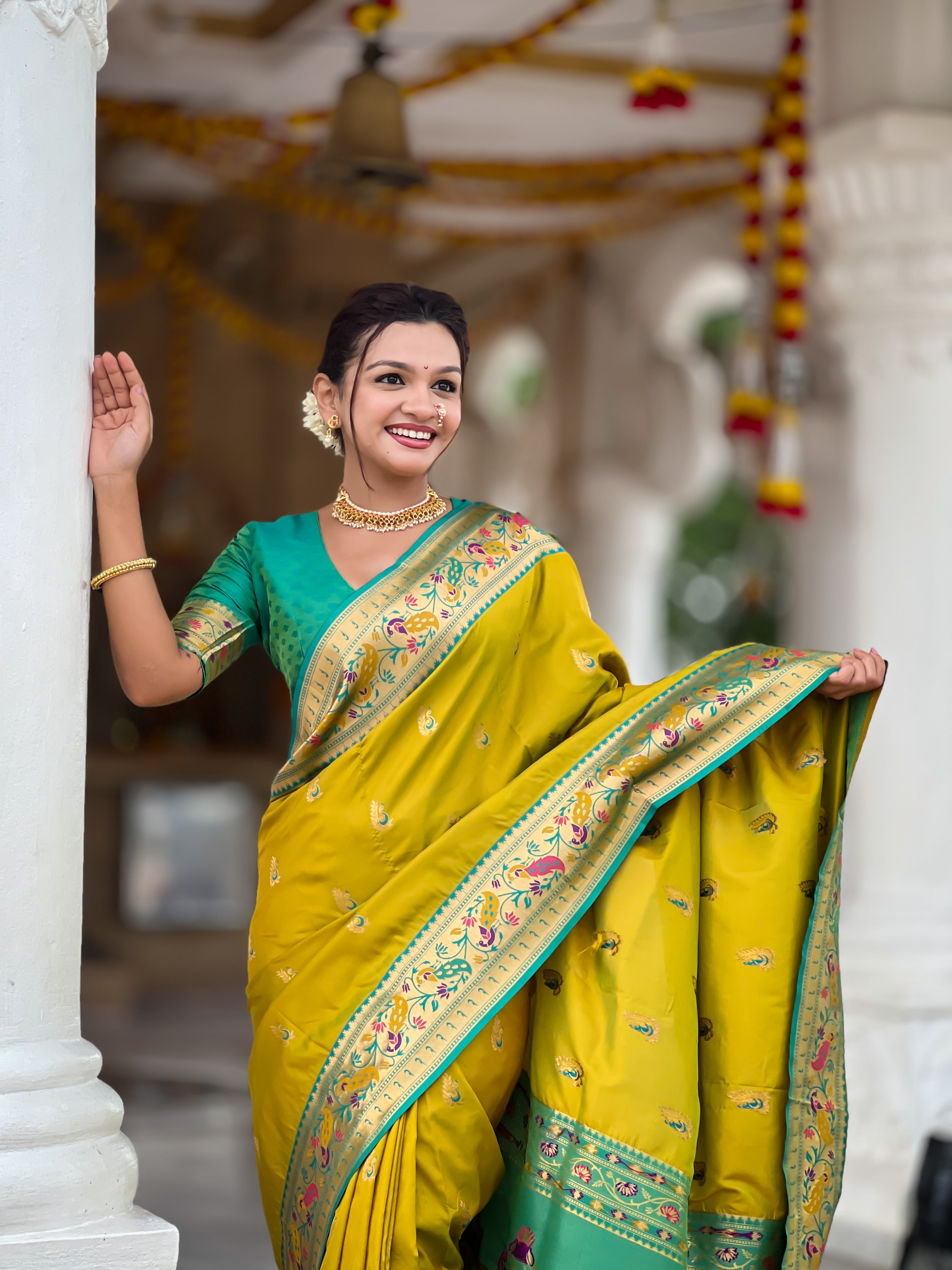 Wedding Wear Soft Paithani Silk Saree