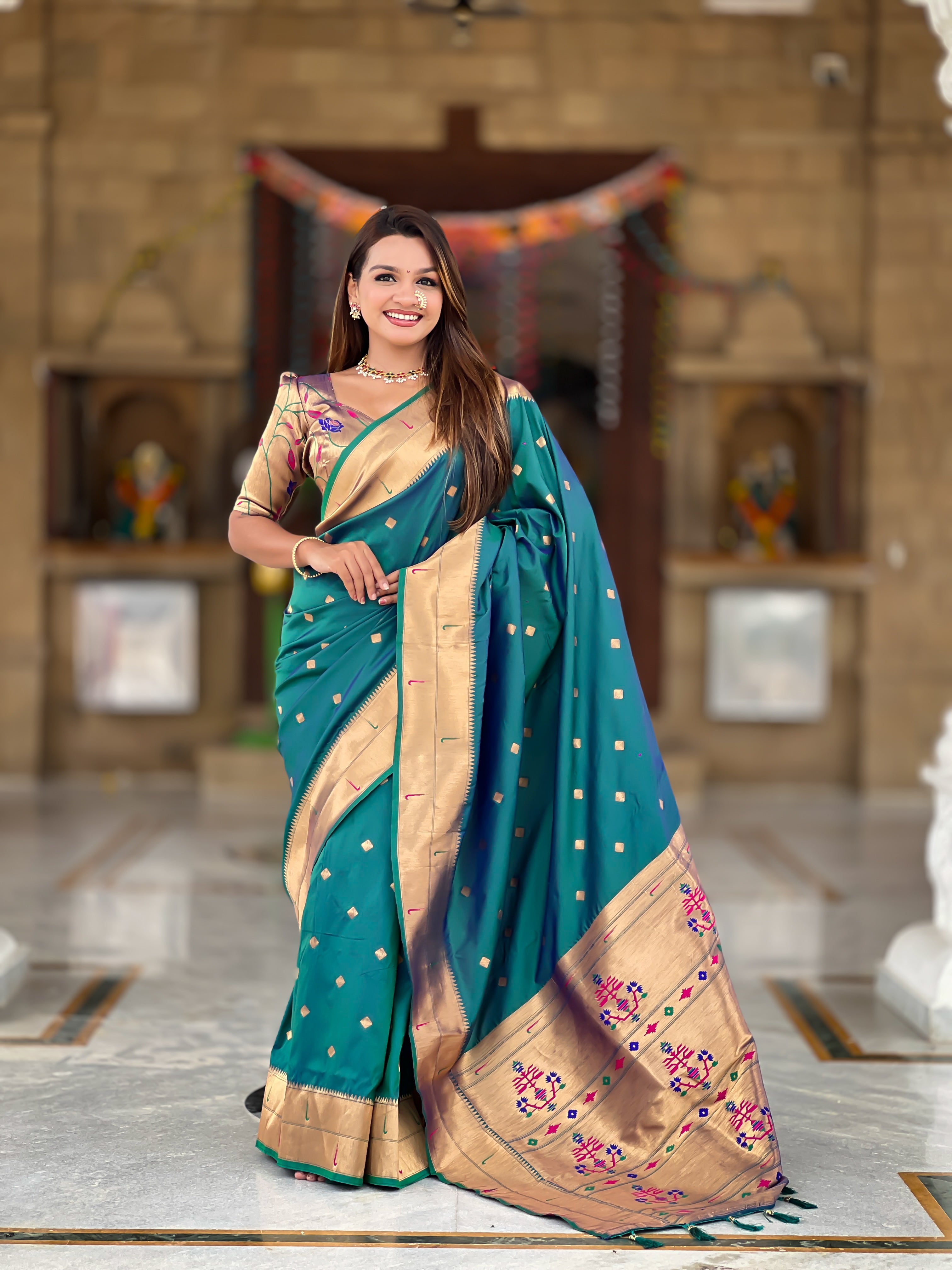 Wedding Wear Soft Paithani Silk Saree