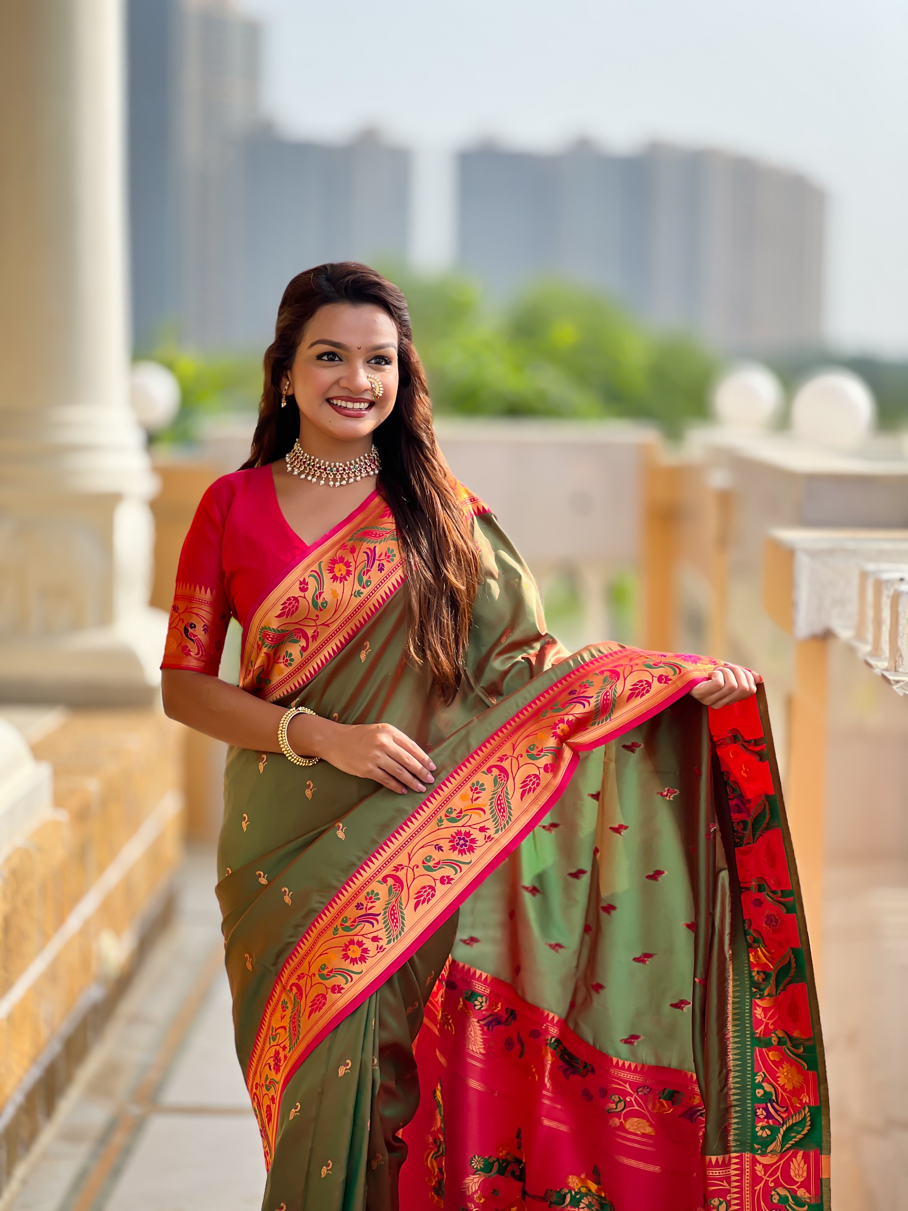 Wedding Wear Soft Paithani Silk Saree