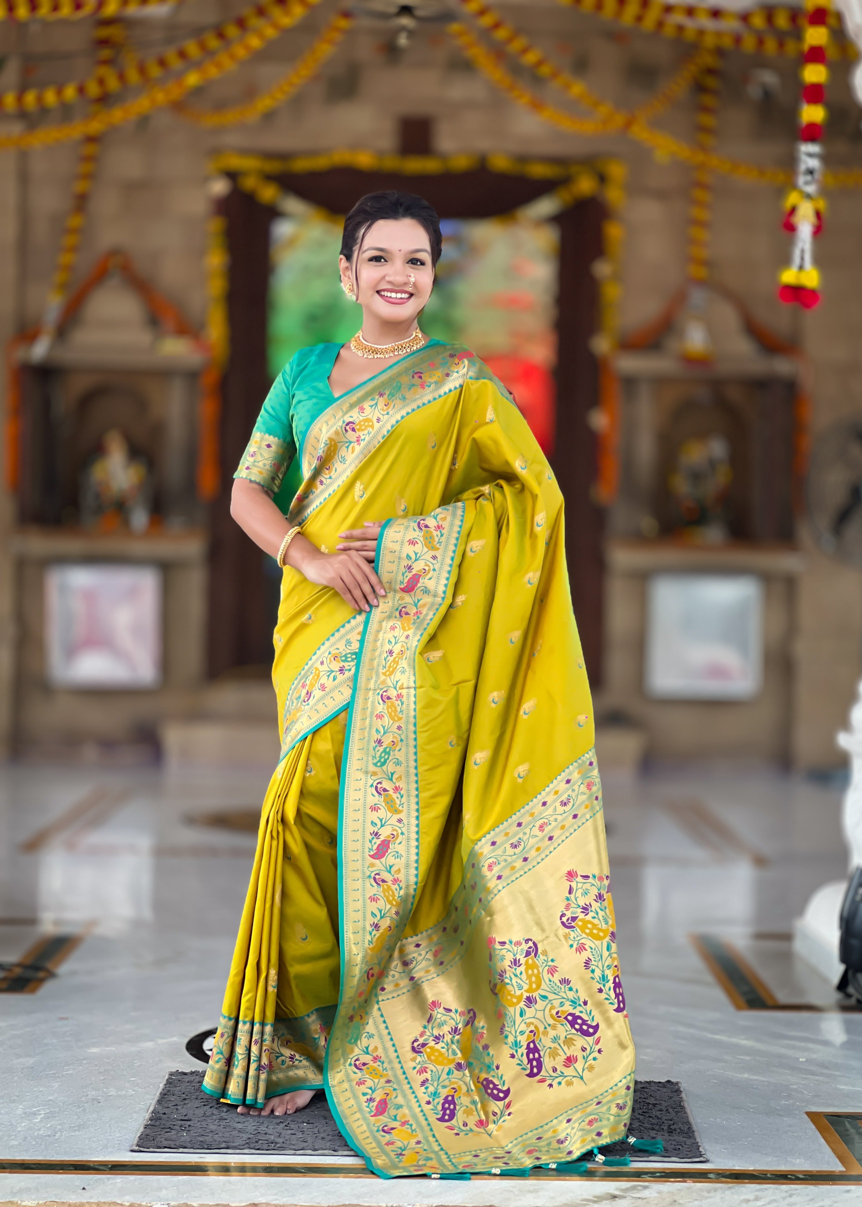 Wedding Wear Soft Paithani Silk Saree