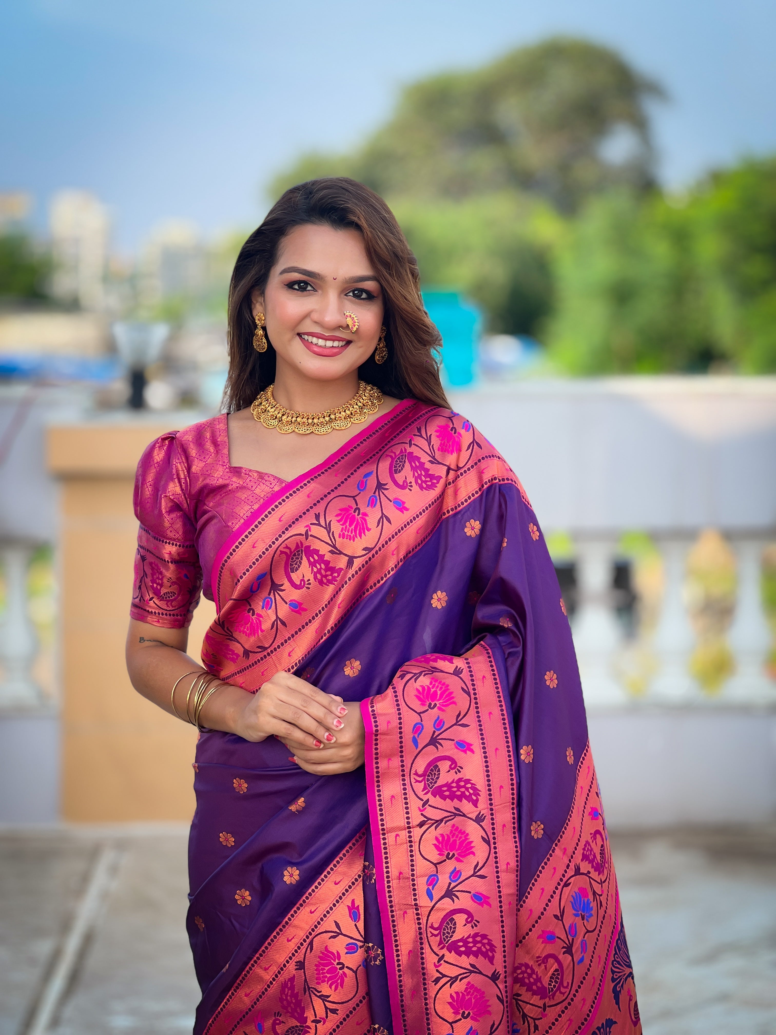 Wedding Wear Soft Paithani Silk Saree