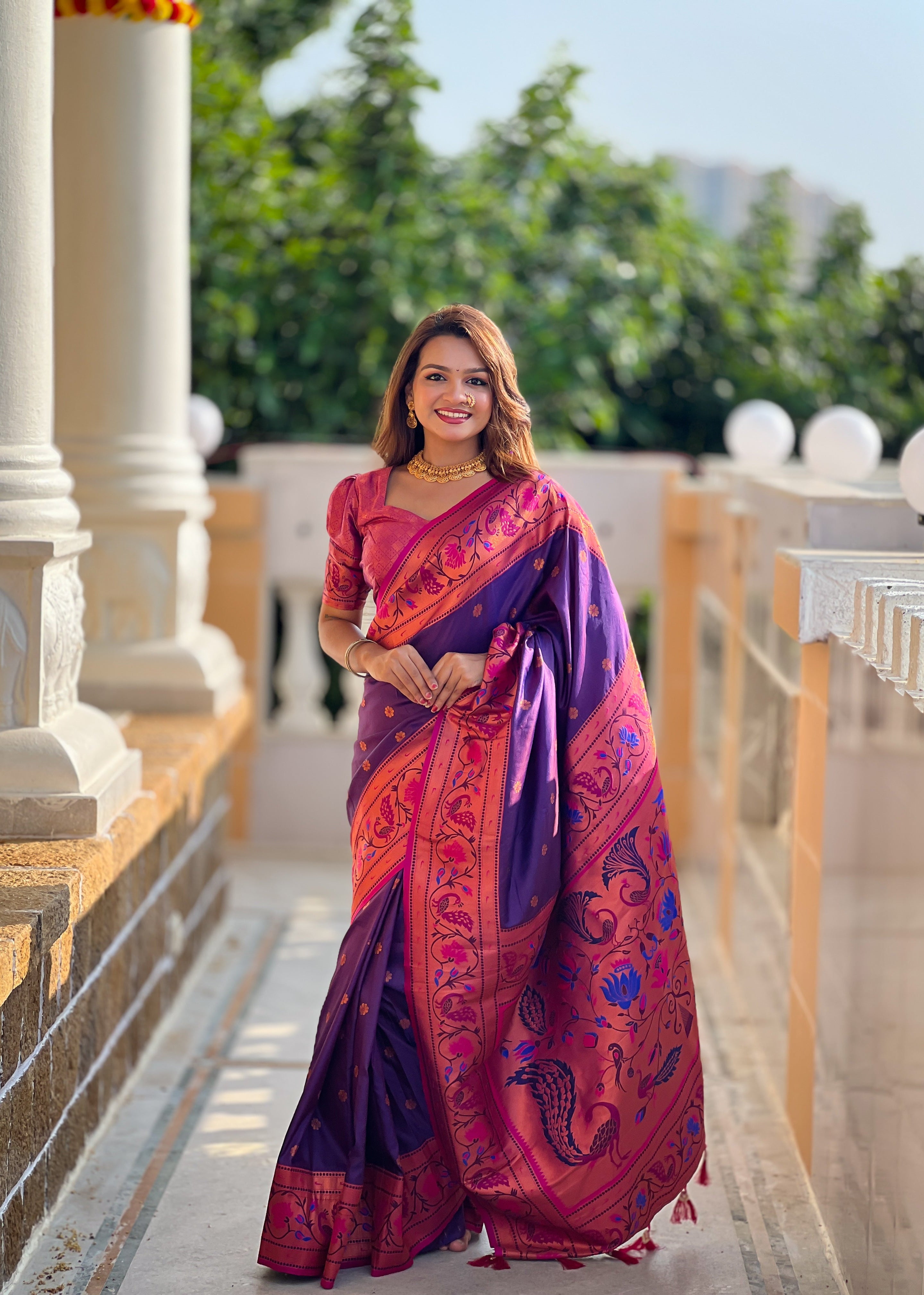 Wedding Wear Soft Paithani Silk Saree