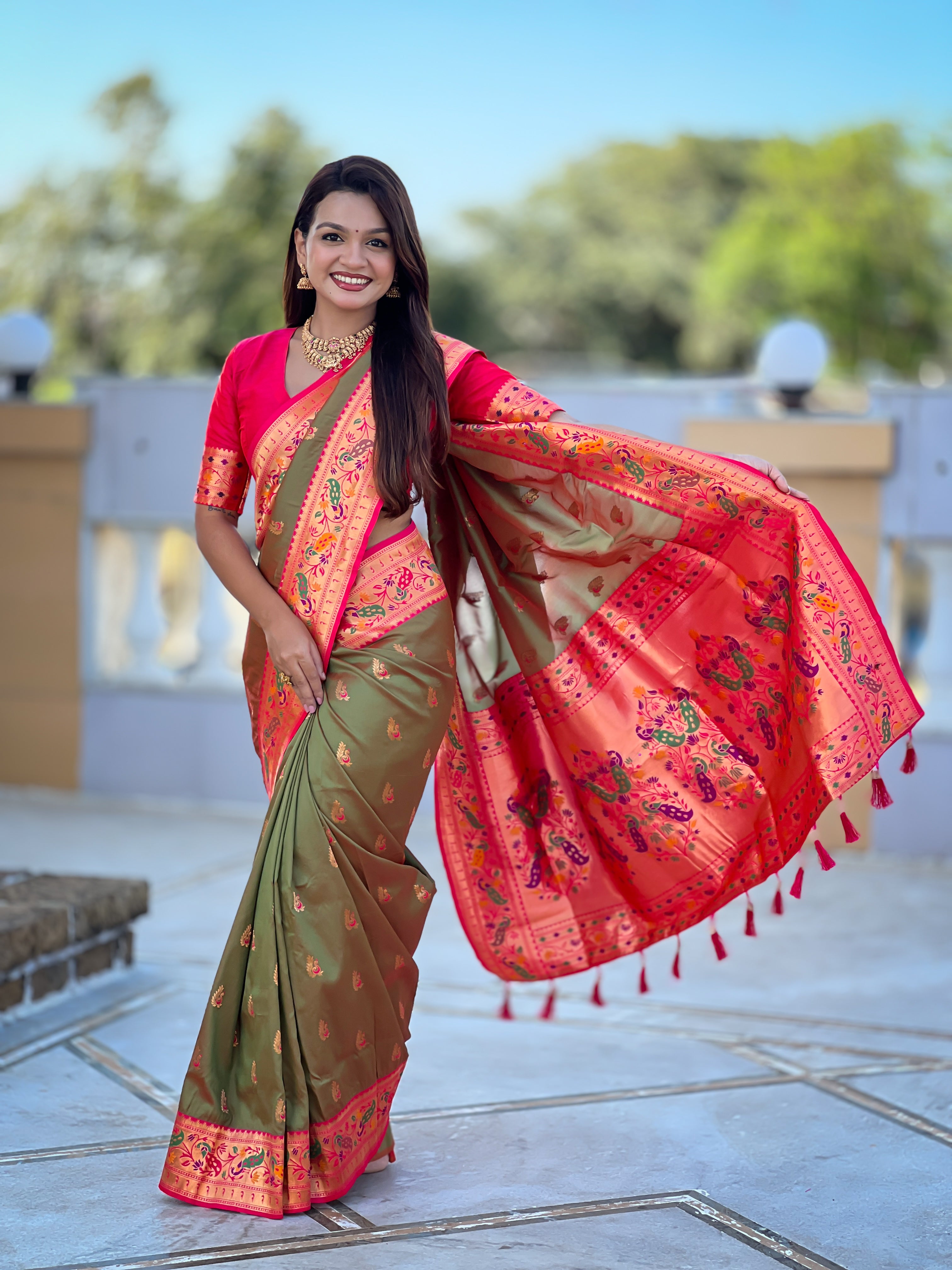 Wedding Wear Soft Paithani Silk Saree