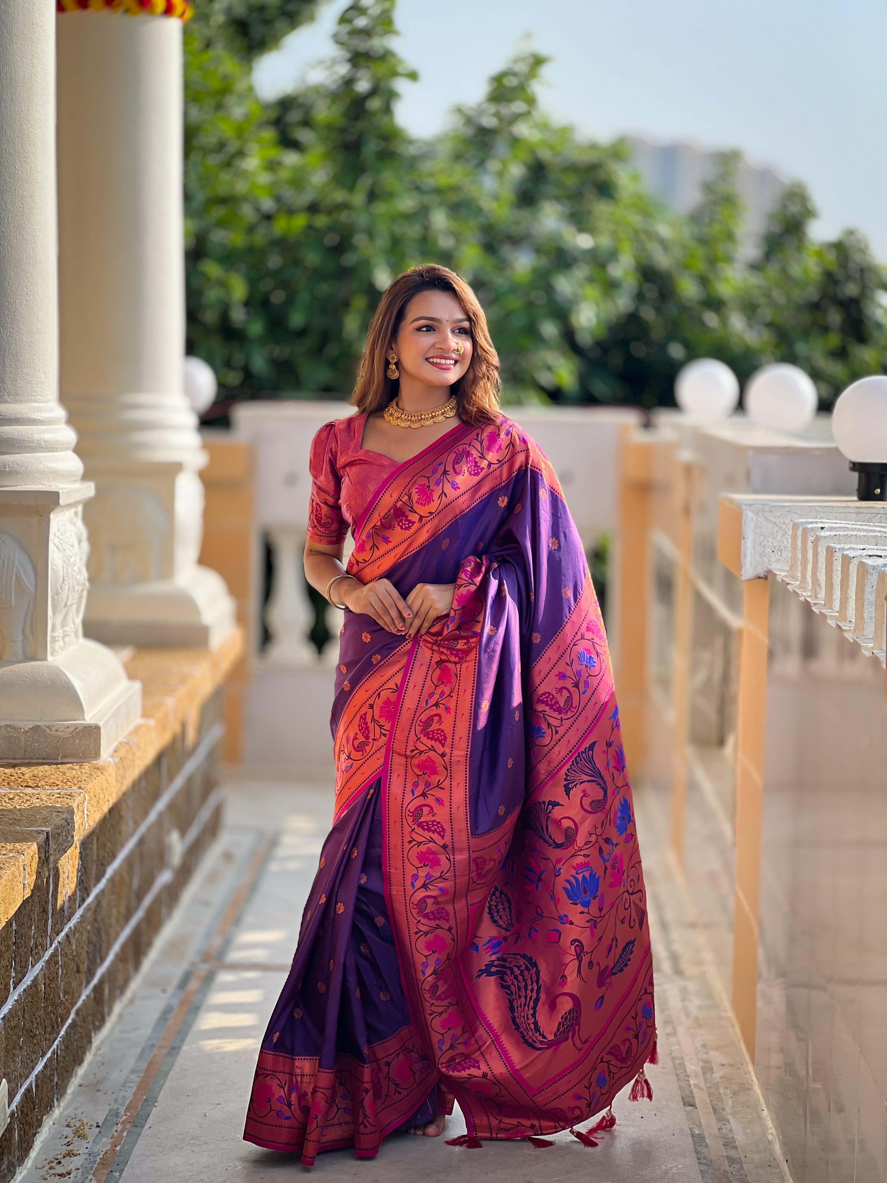 Wedding Wear Soft Paithani Silk Saree