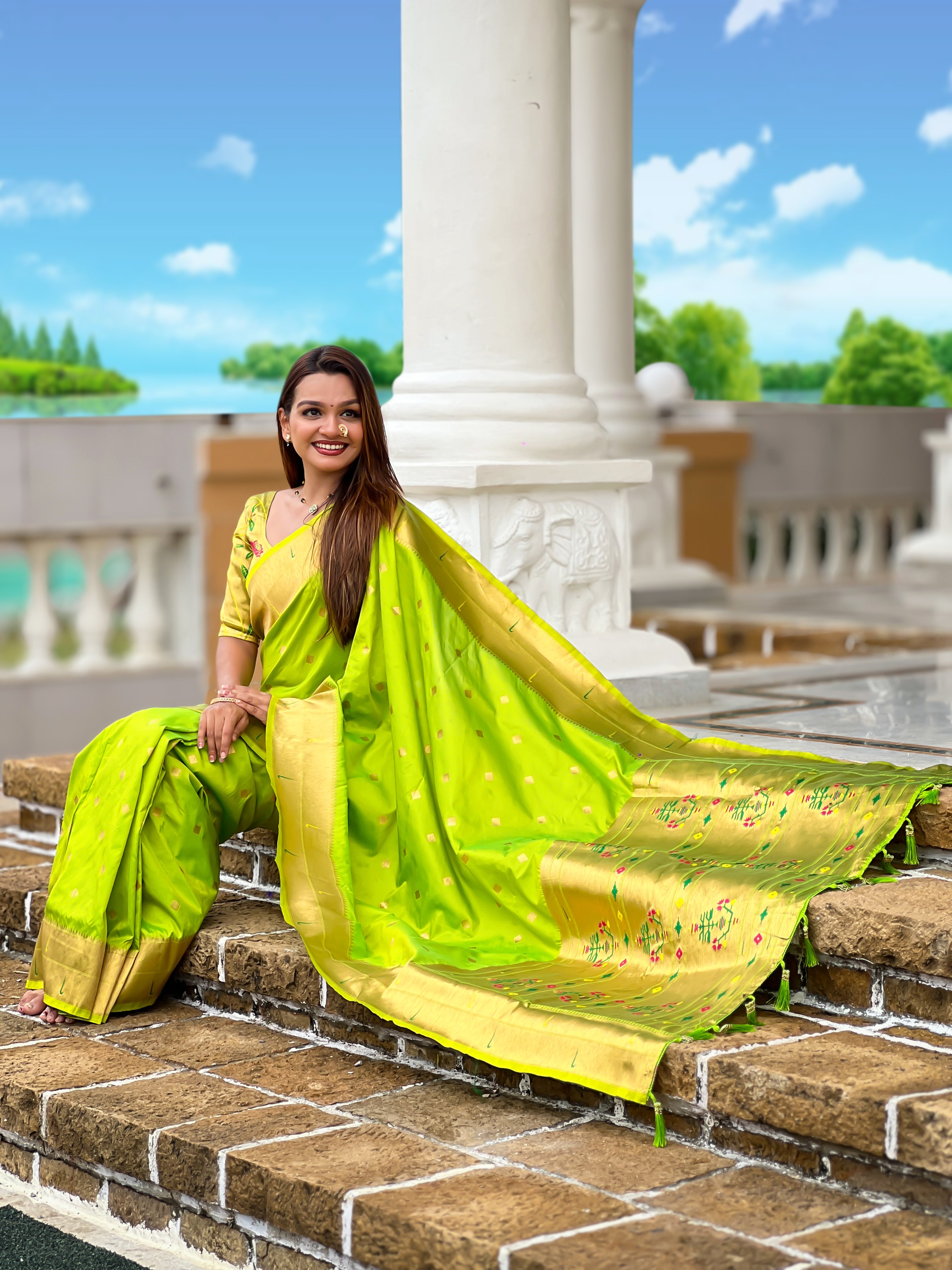 Wedding Wear Soft Paithani Silk Saree